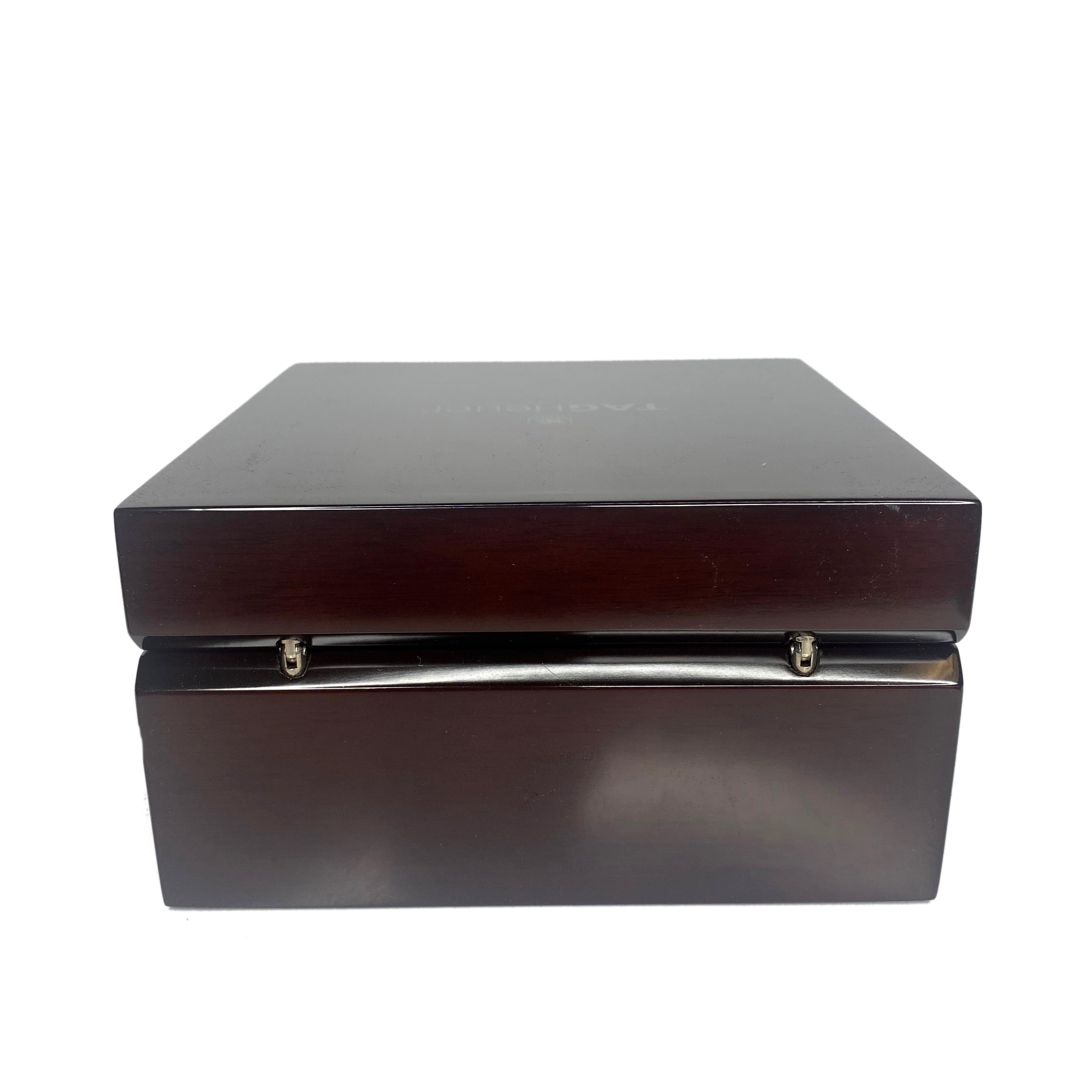 Original Tag Heuer Wood Watch Box w/ Booklets and booklet wallet - LIKE NEW - luxuriantconcierge