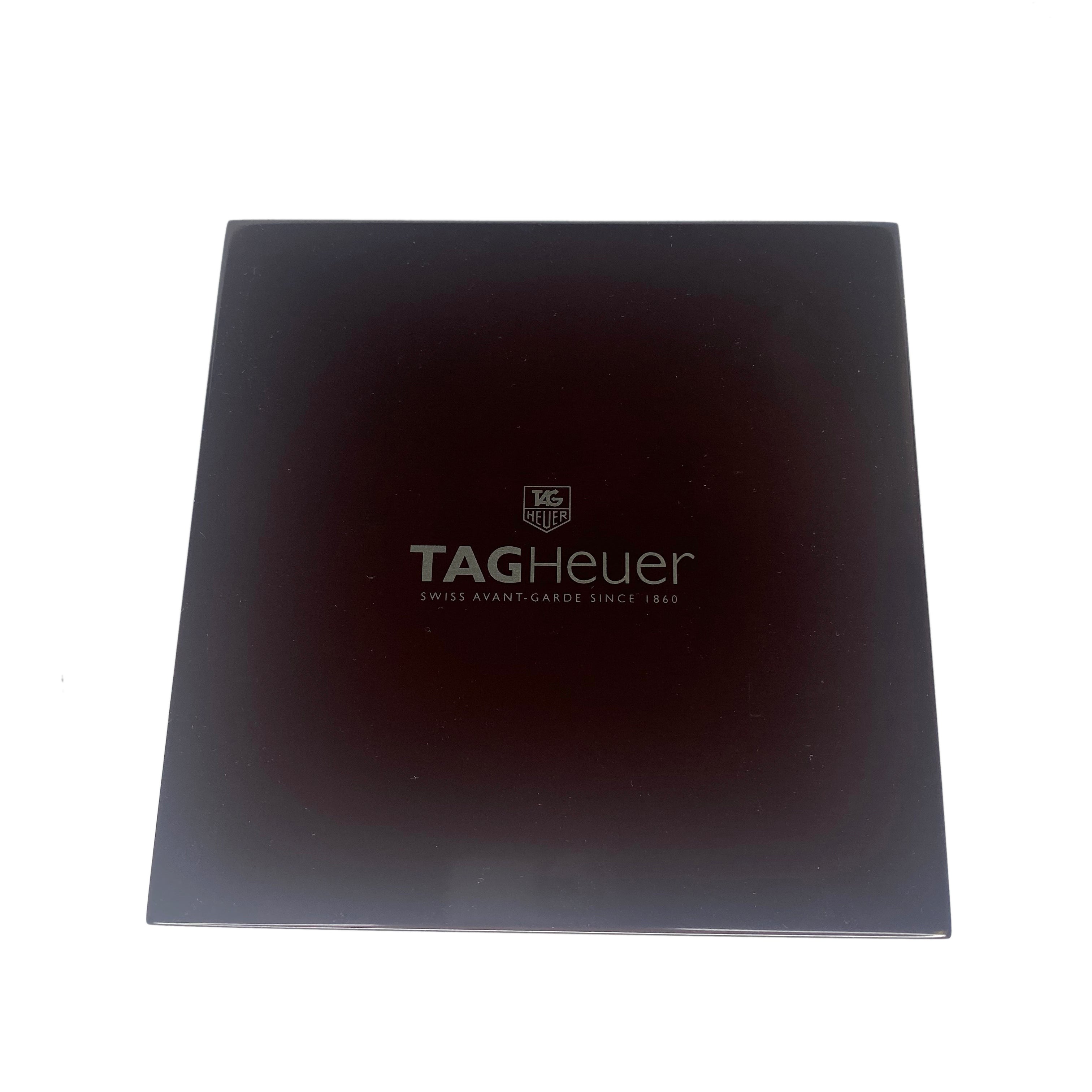 Original Tag Heuer Wood Watch Box w/ Booklets and booklet wallet - NEW - luxuriantconcierge