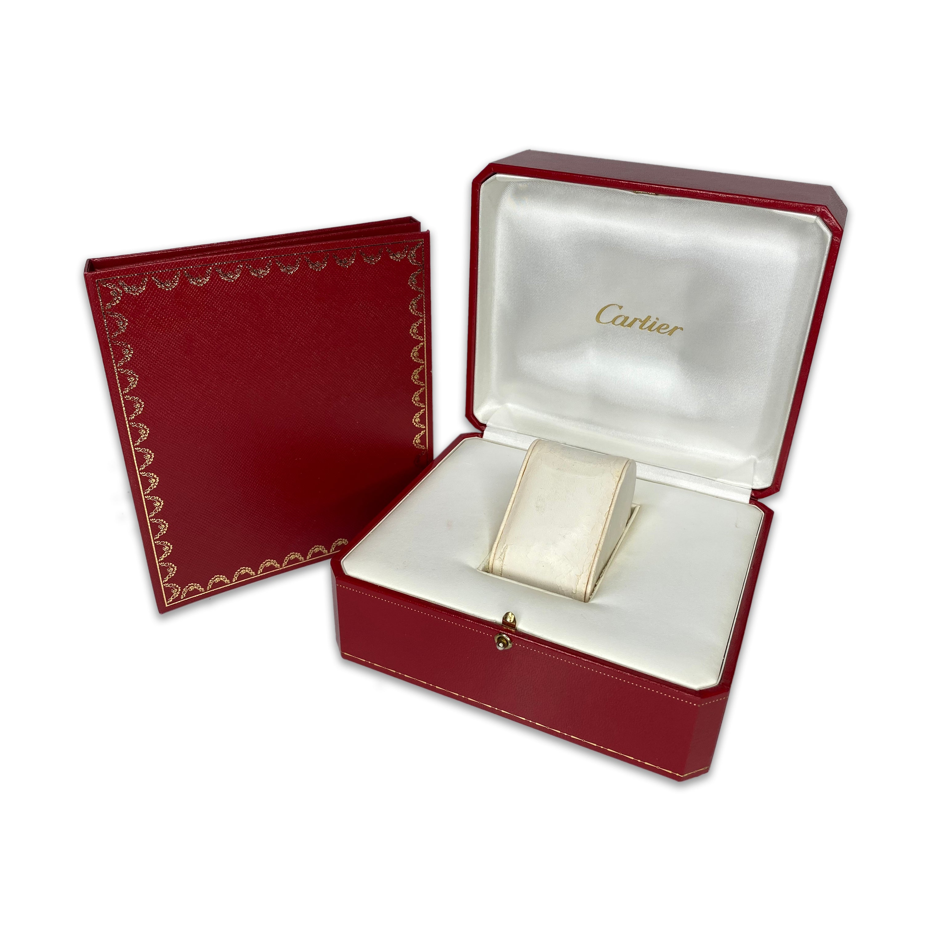 Vintage Original Cartier Watch Box with CD & Booklet Holder - luxuriantconcierge