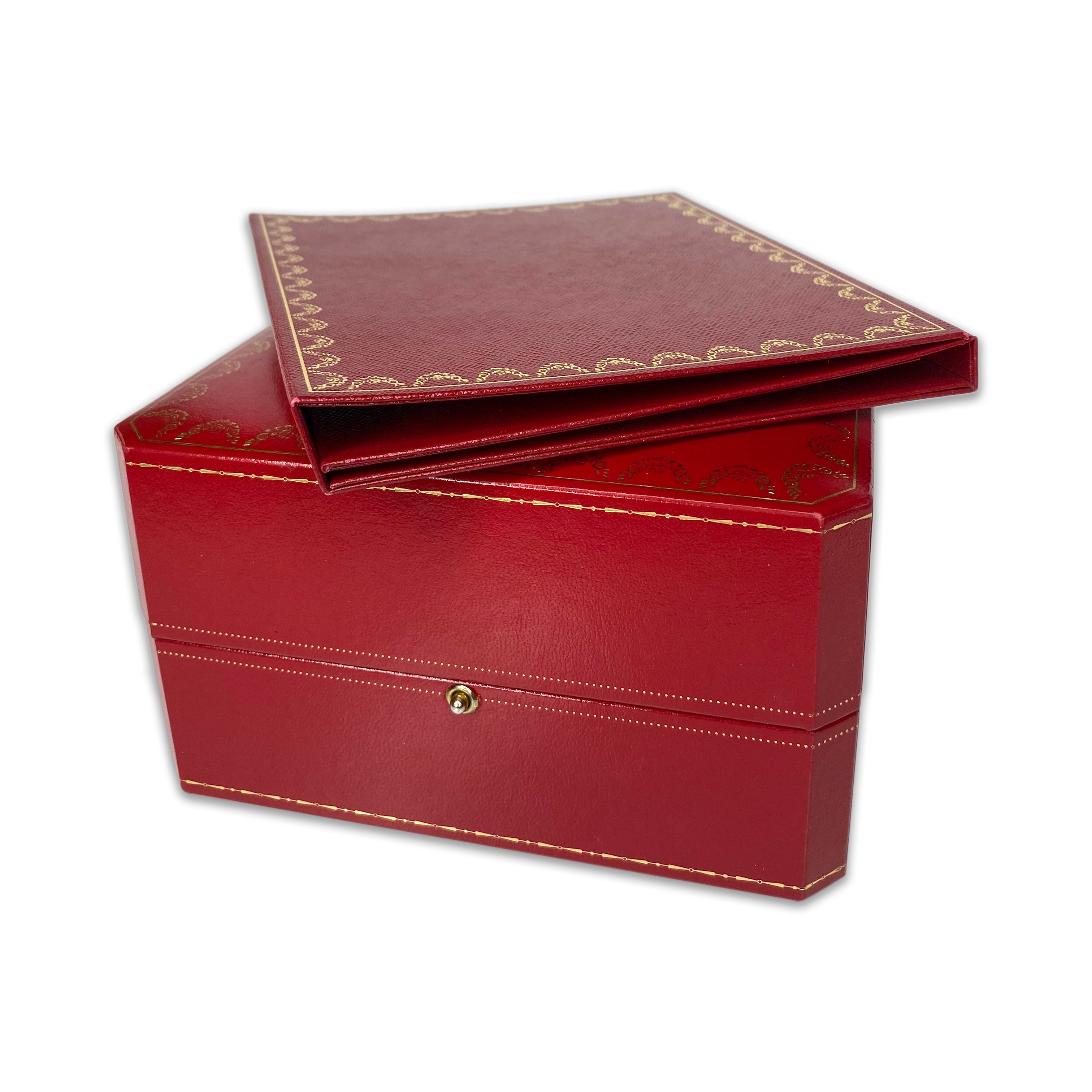 Vintage Original Cartier Watch Box with CD & Booklet Holder - luxuriantconcierge