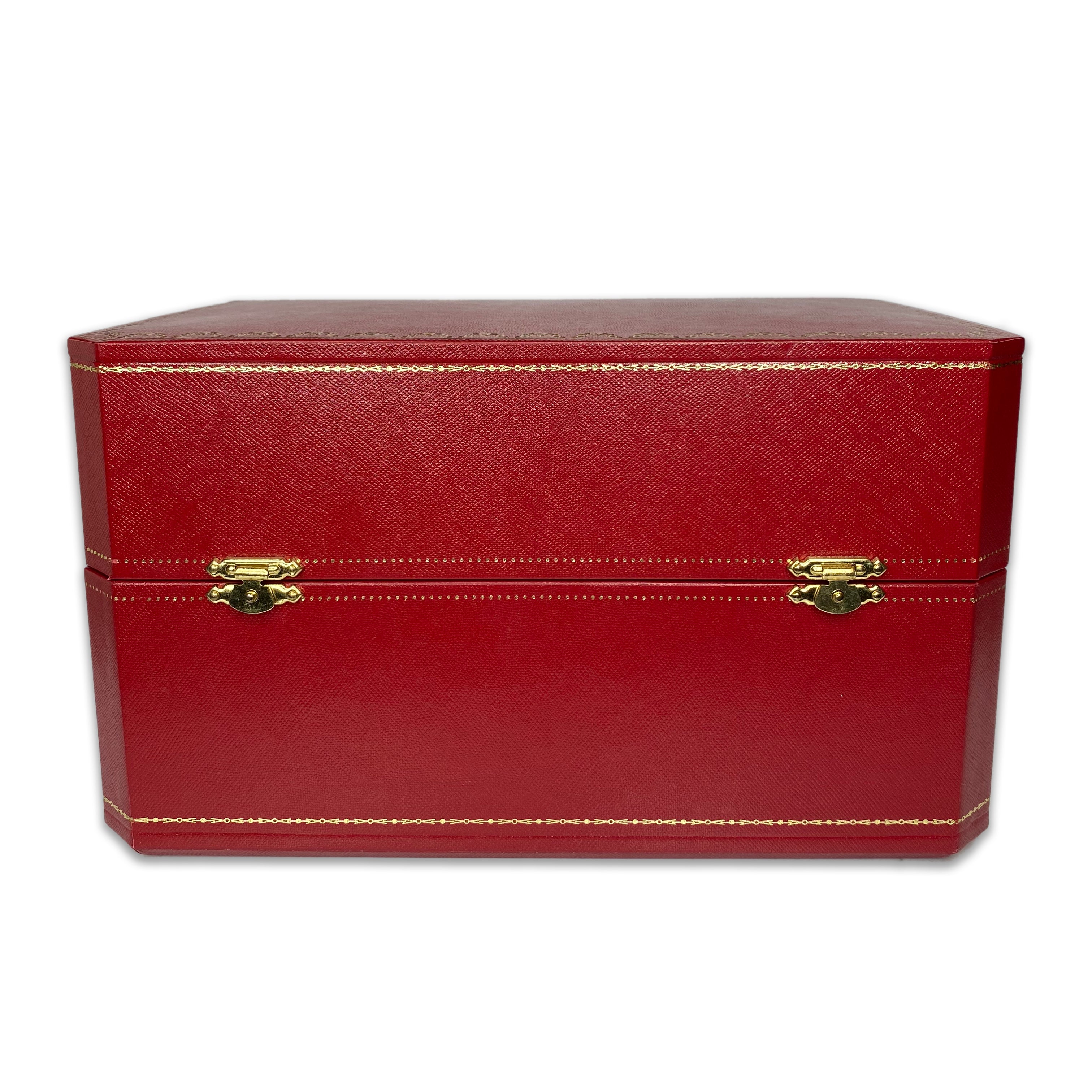 Original Vintage Cartier Watch Winder Box with Loop and Booklet - luxuriantconcierge