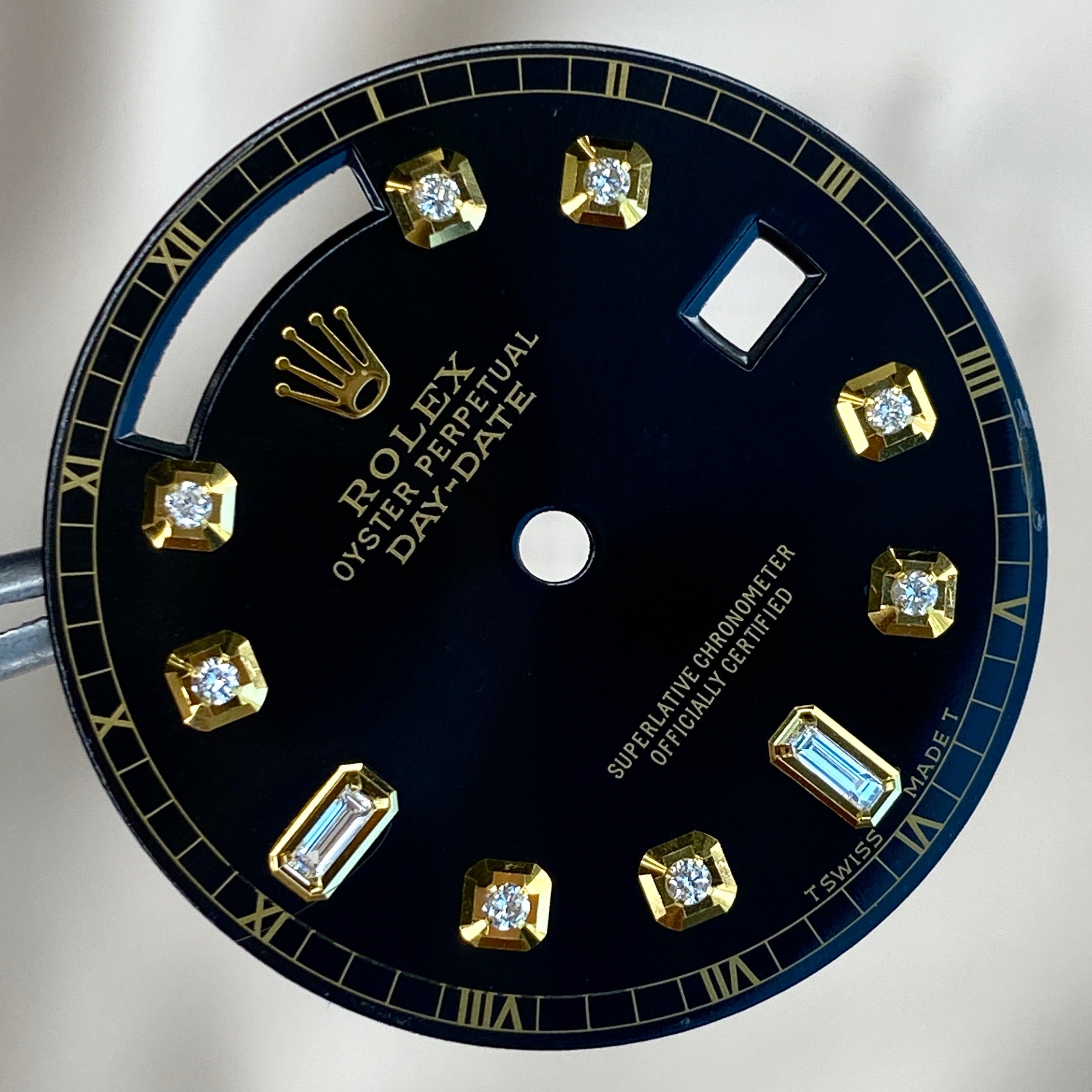 Rolex Day-Date Black Diamond Dial - luxuriantconcierge