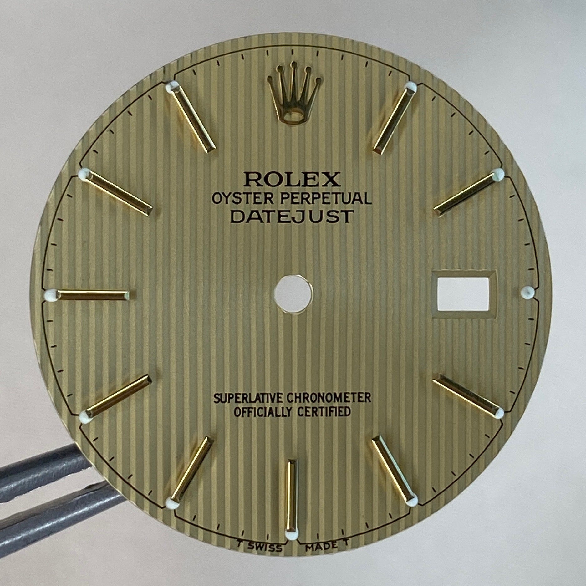 Rolex Datejust Champagne Tapestry Index Dial - luxuriantconcierge
