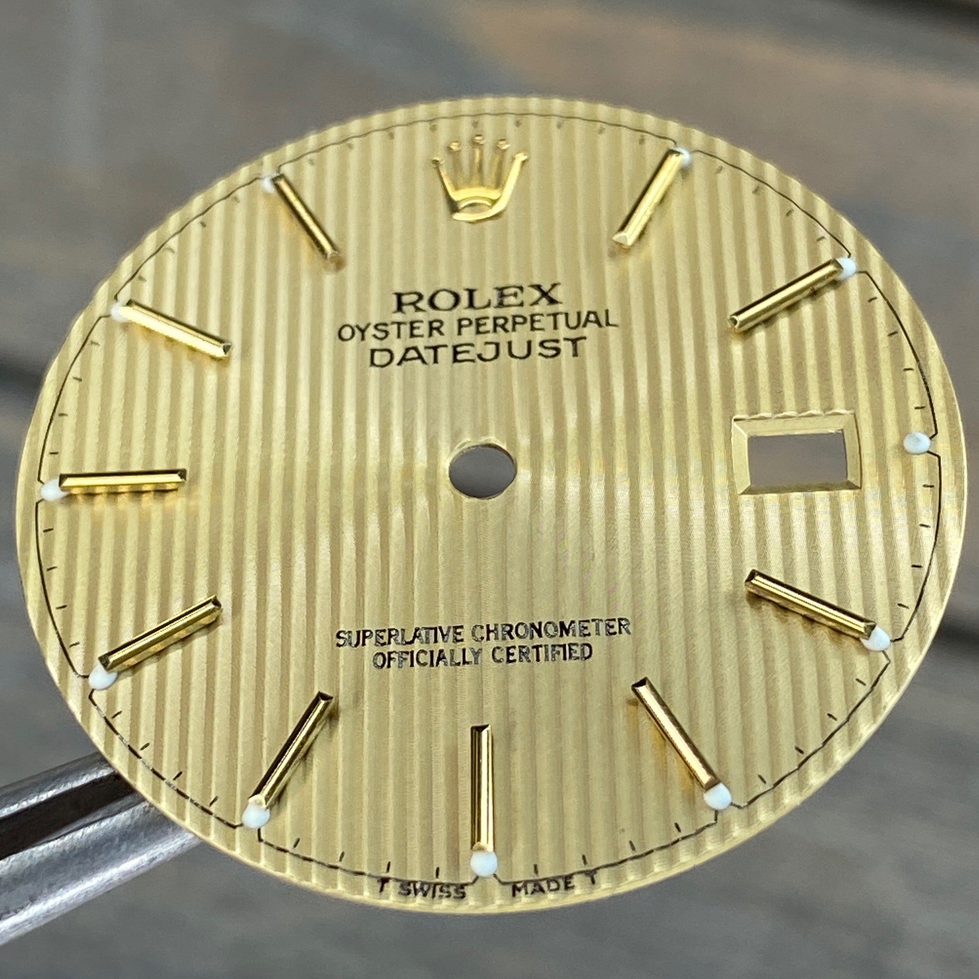 Rolex Datejust Champagne Tapestry Index Dial - luxuriantconcierge