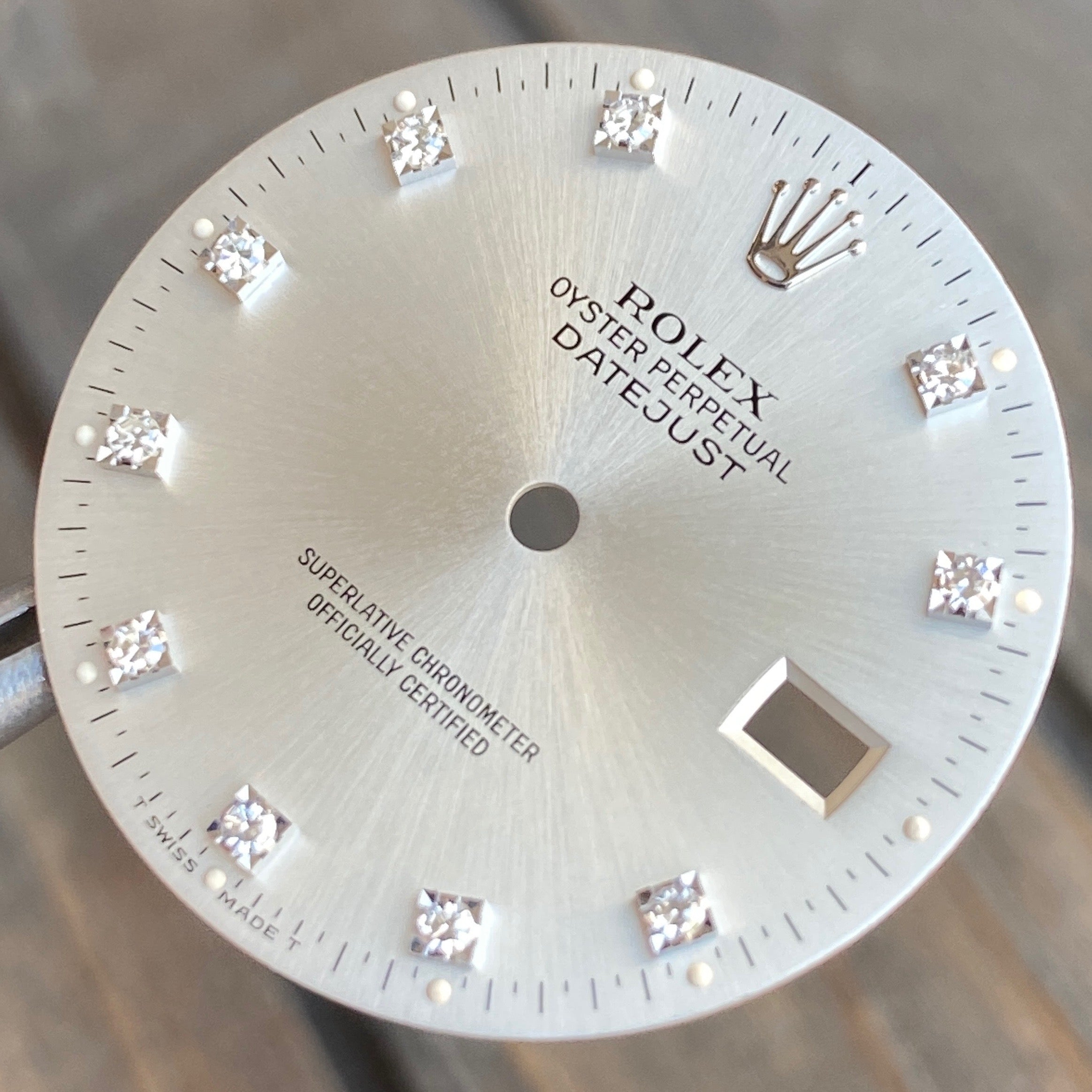 Rolex Datejust Silver Diamond Dial - luxuriantconcierge