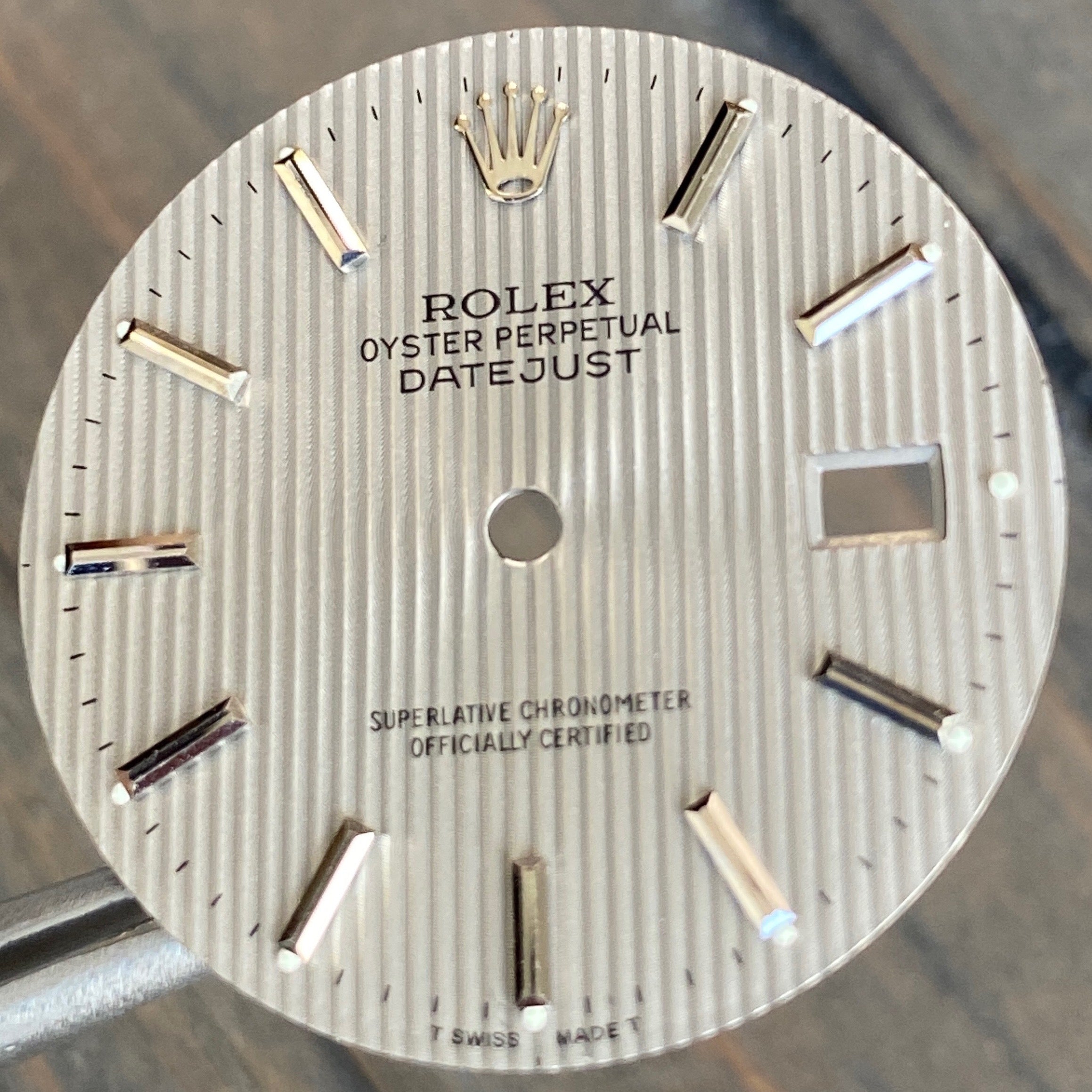 Rolex Datejust Grey Tapestry Index Dial - luxuriantconcierge