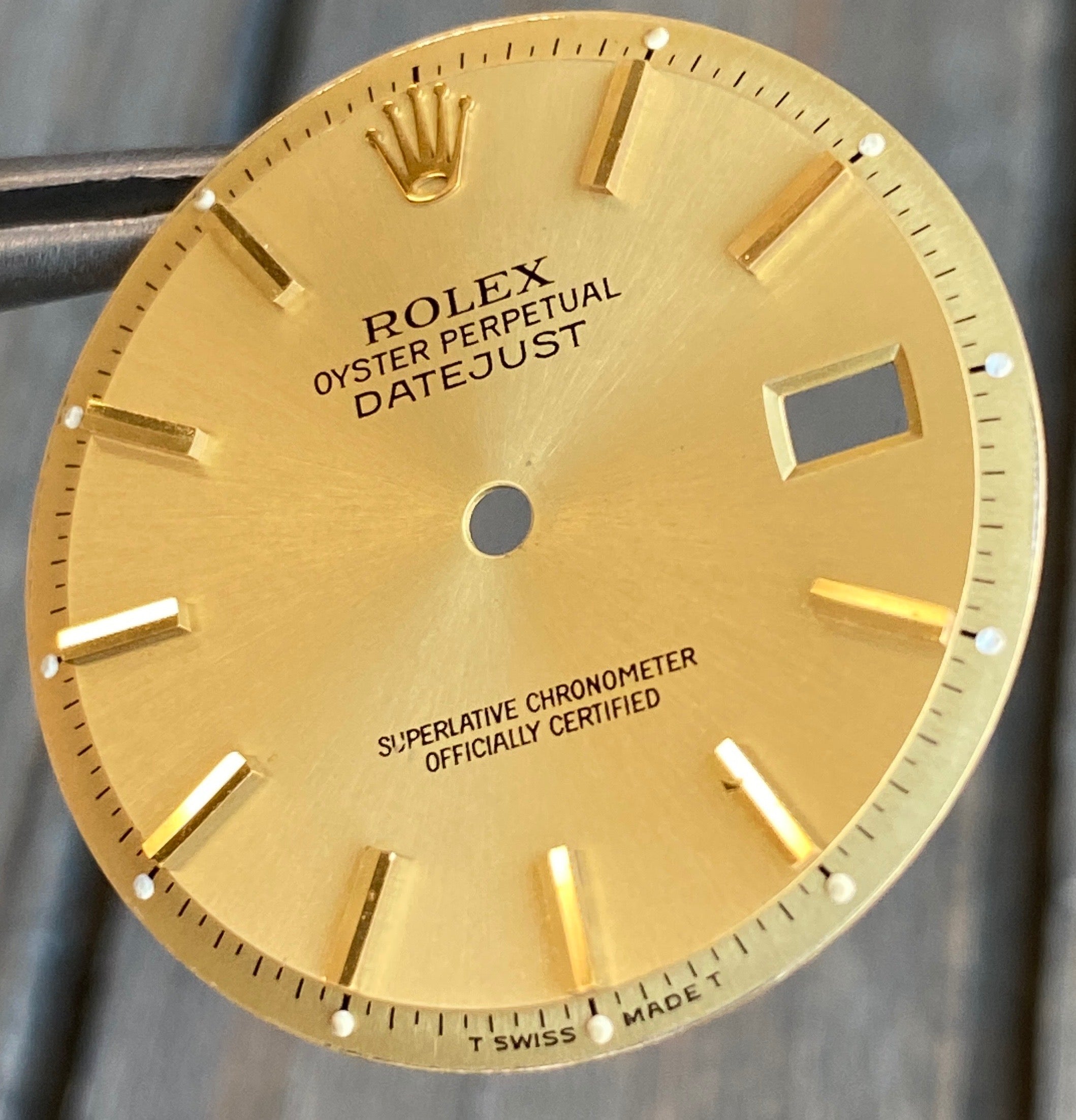 Rolex Datejust Champagne Index Pie-Pan Dial - luxuriantconcierge