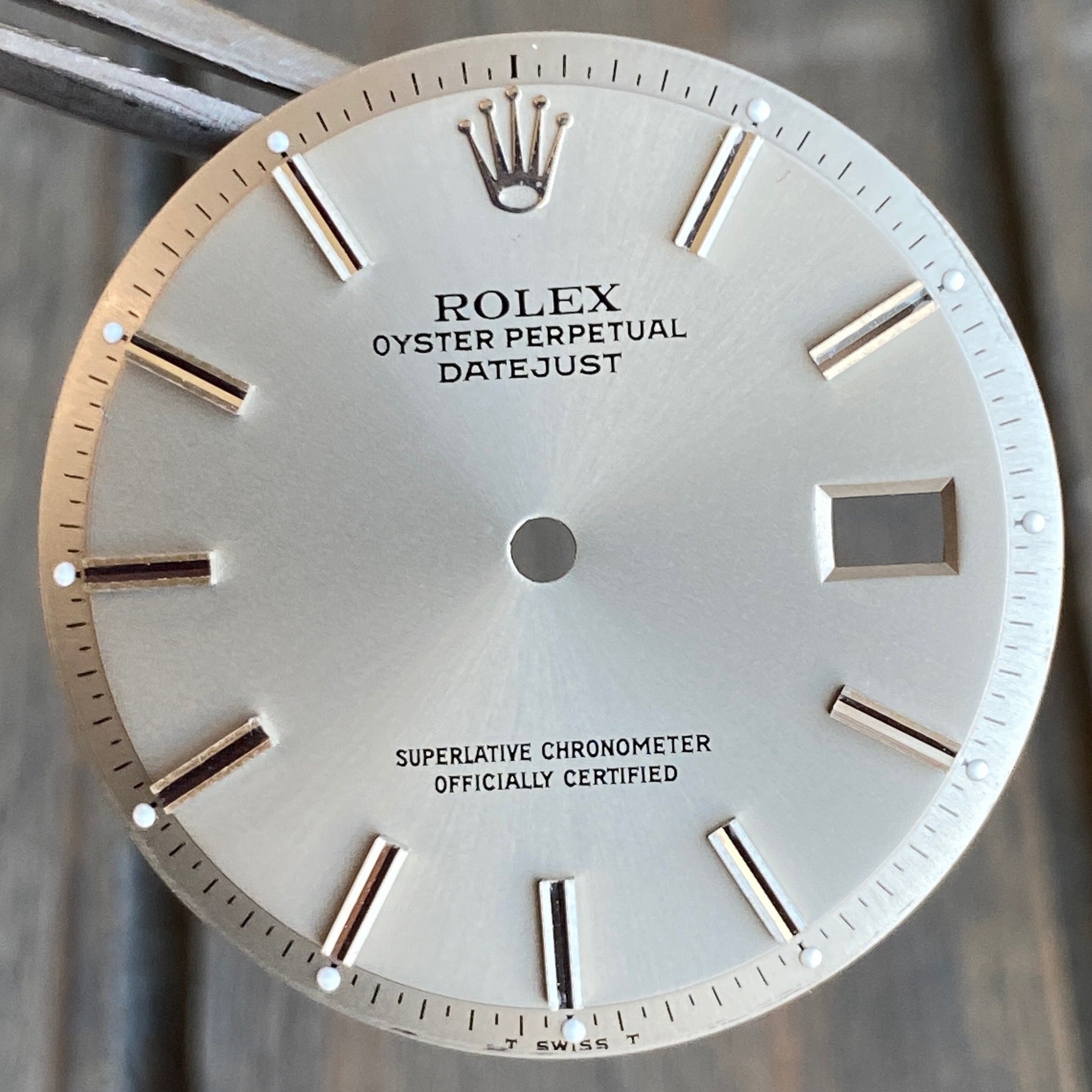 Rolex Datejust Grey Index Pie-Pan Dial - luxuriantconcierge