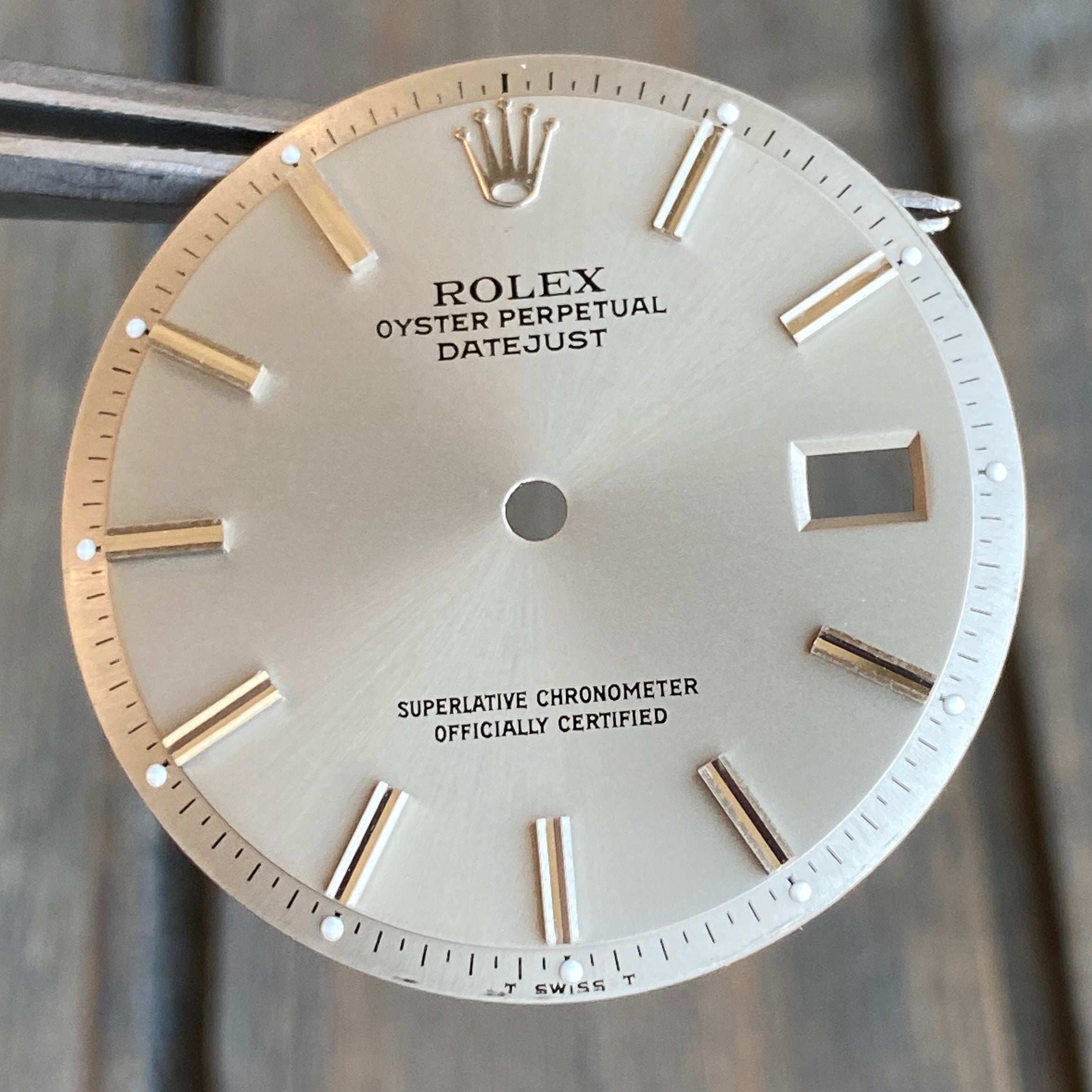 Rolex Datejust Grey Index Pie-Pan Dial - luxuriantconcierge
