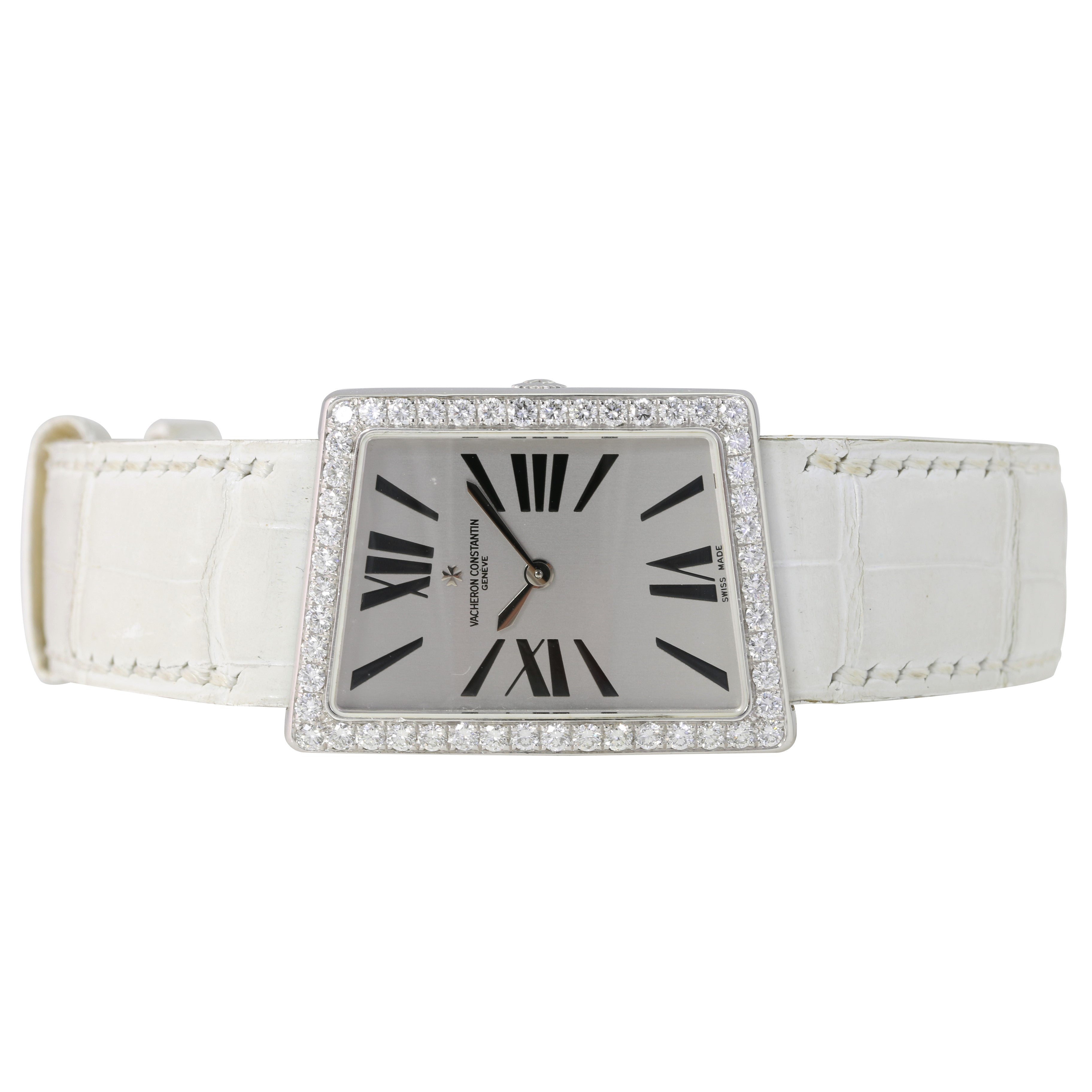 Vacheron Constanin 1972 Assymetrical Ladies Silver Watch - luxuriantconcierge