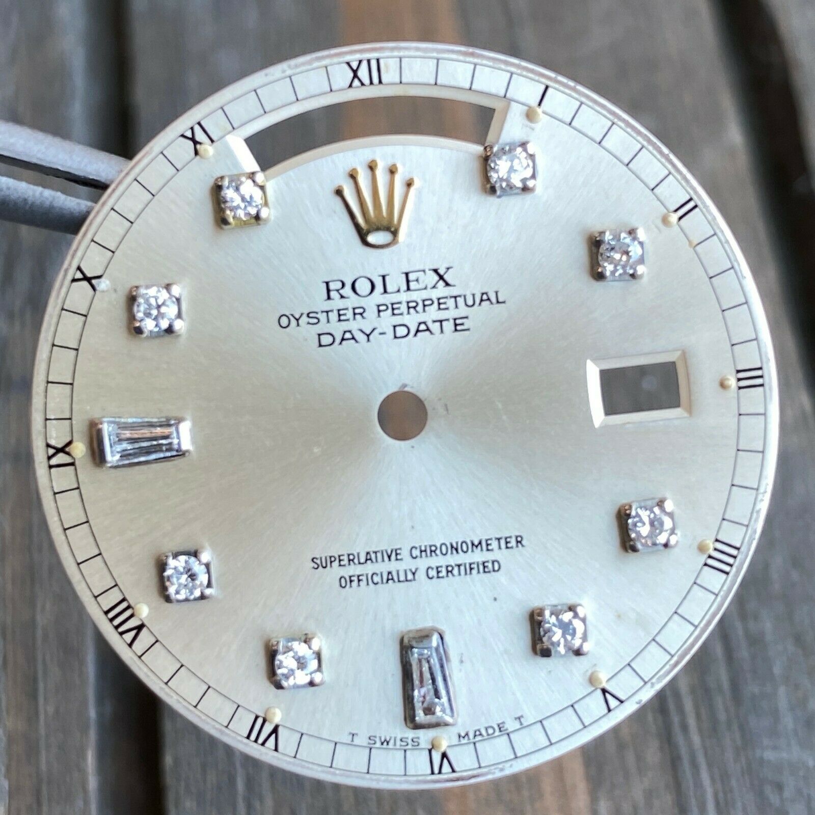 Original Rolex Day-Date 18K White Gold Silver Diamond Dial 36mm - luxuriantconcierge