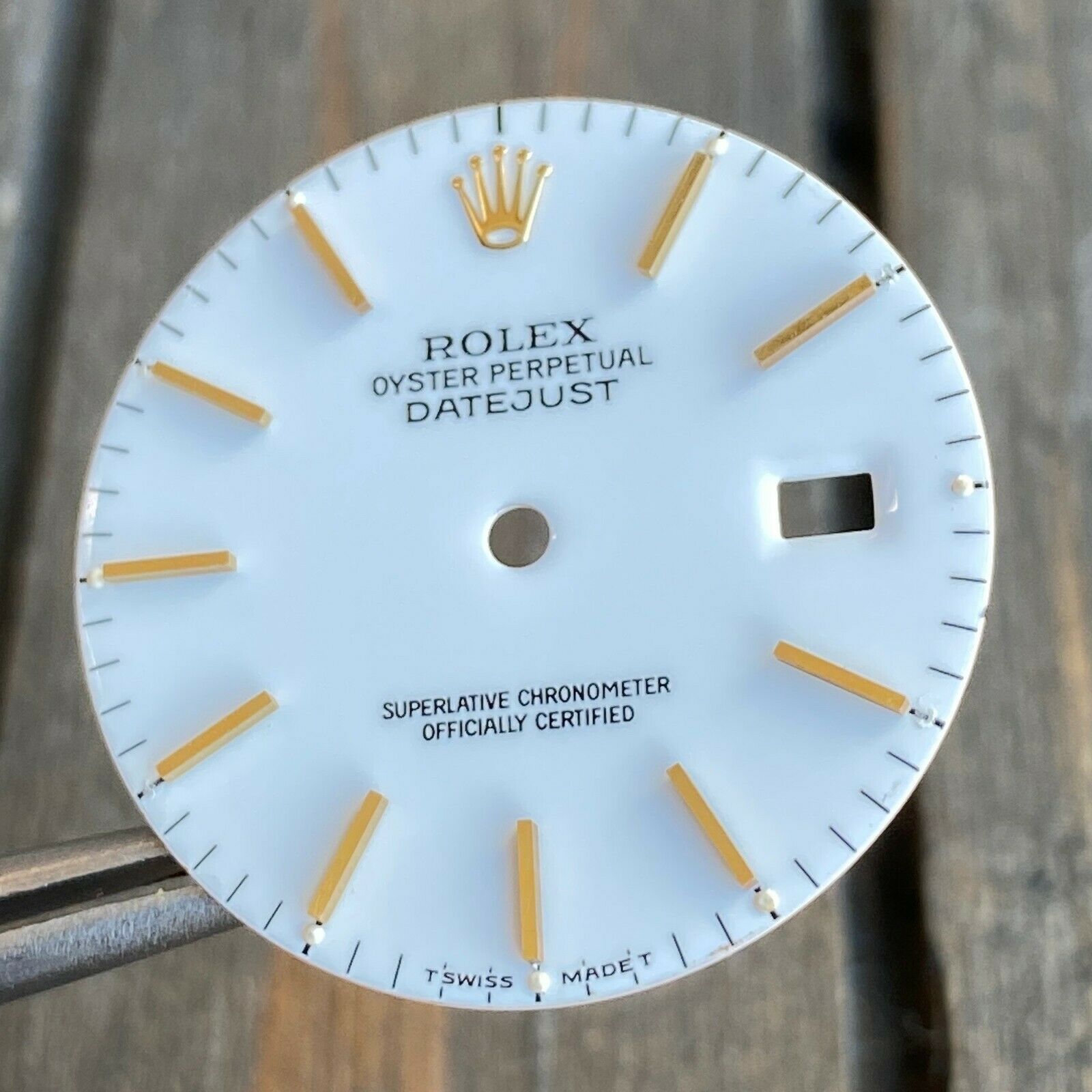 Original Rolex White Dial Index Marker 36mm 16013 16233 16203 - luxuriantconcierge