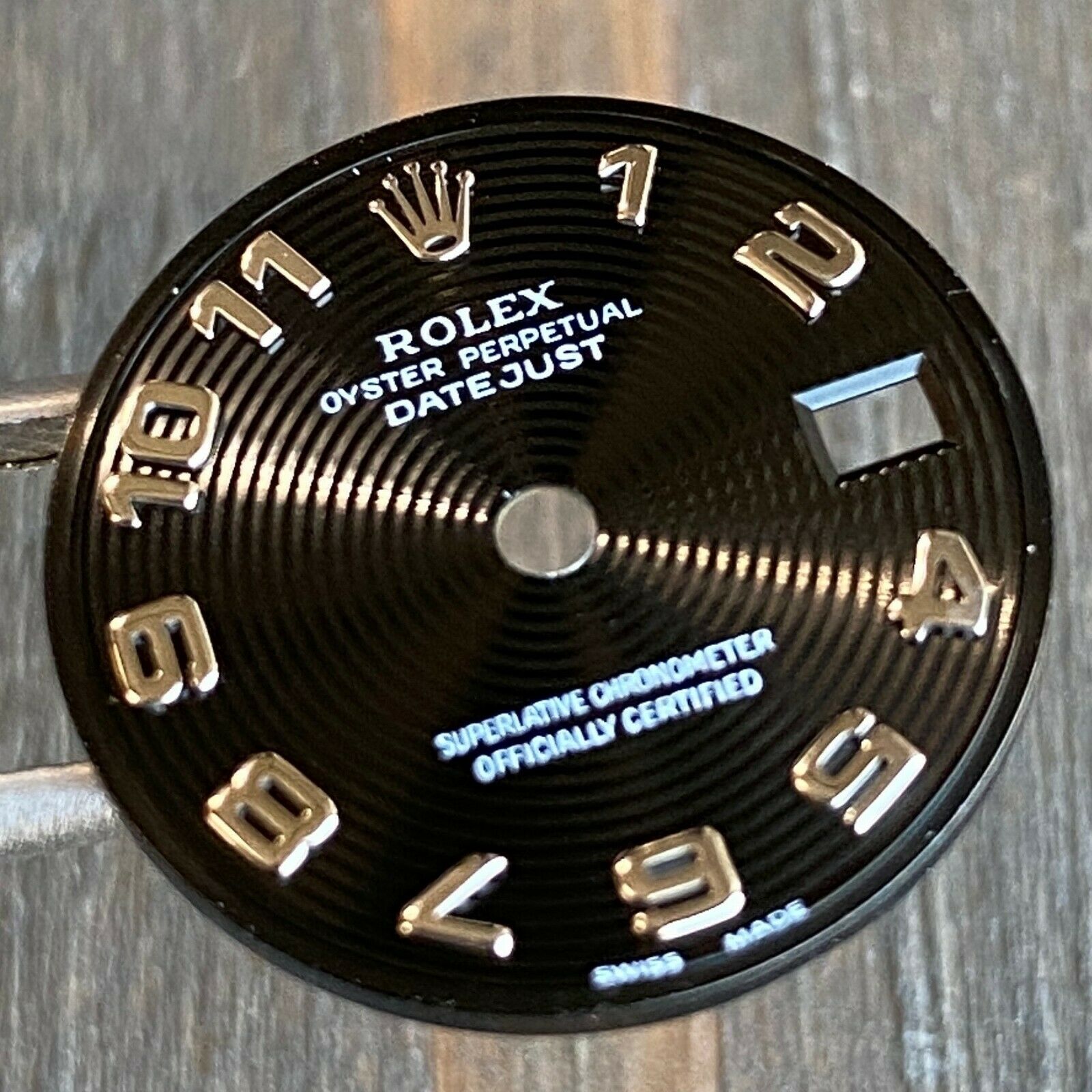Rolex Lady Datejust Stainless Steel Black Concentric Arabic Hour Marker Dial 26m - luxuriantconcierge