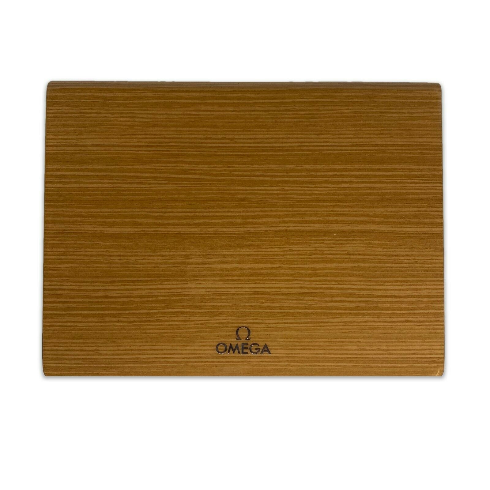 Vintage Omega Brown Wood Extra Large Watch Box with Outer Box - luxuriantconcierge