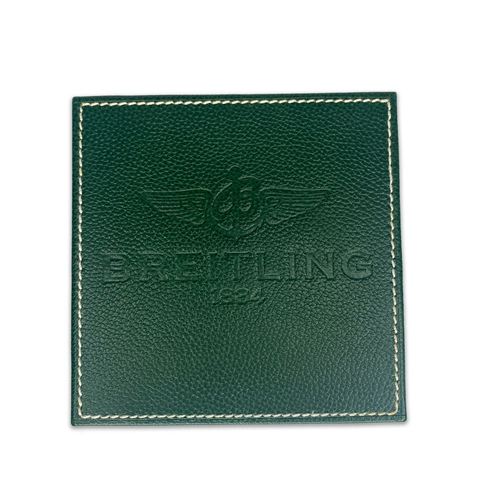 Breitling Green Leather Watch Box with Cushion & Outer Box - luxuriantconcierge