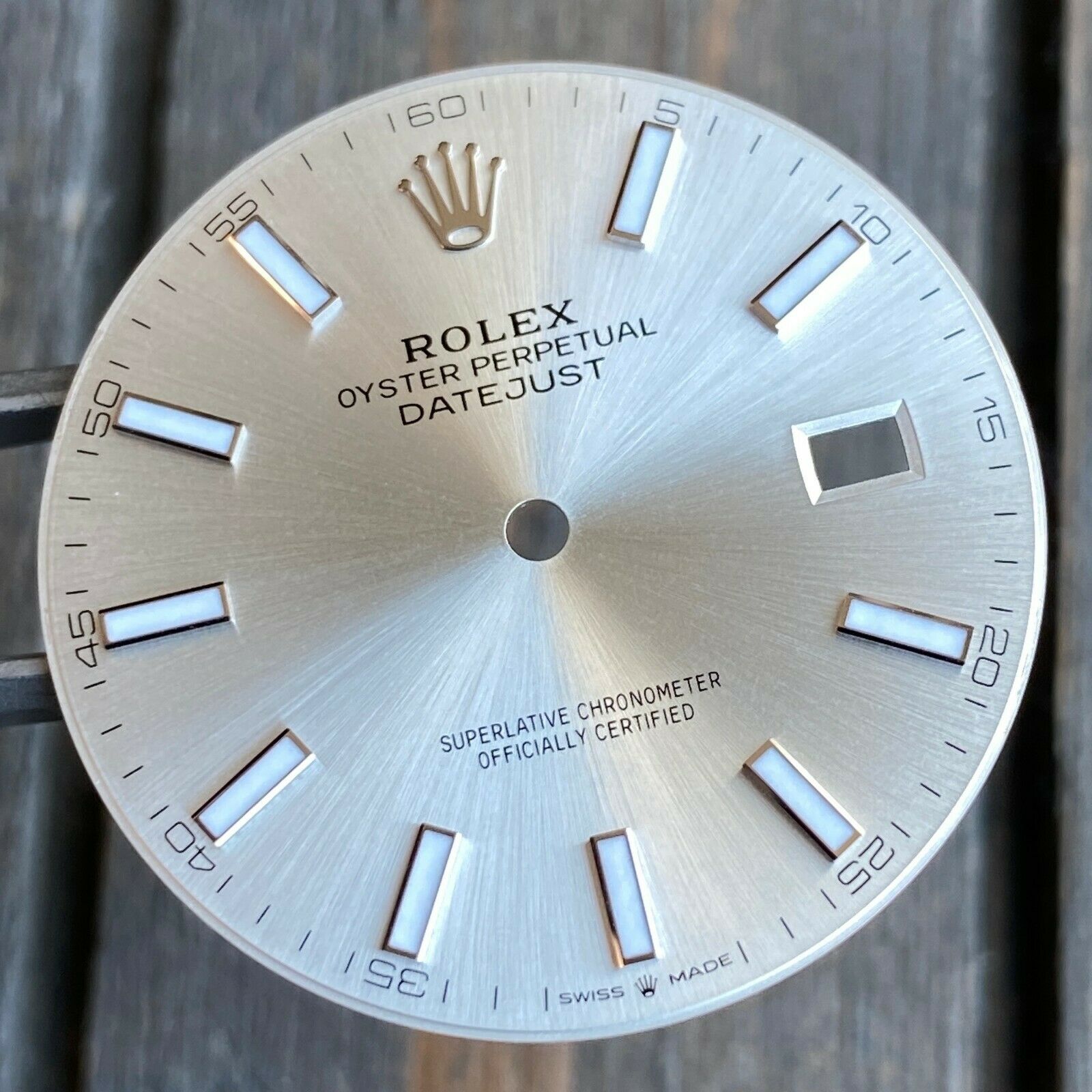 Original Rolex Datejust II Silver Index Luminous Dial Steel 126300 126334 - luxuriantconcierge