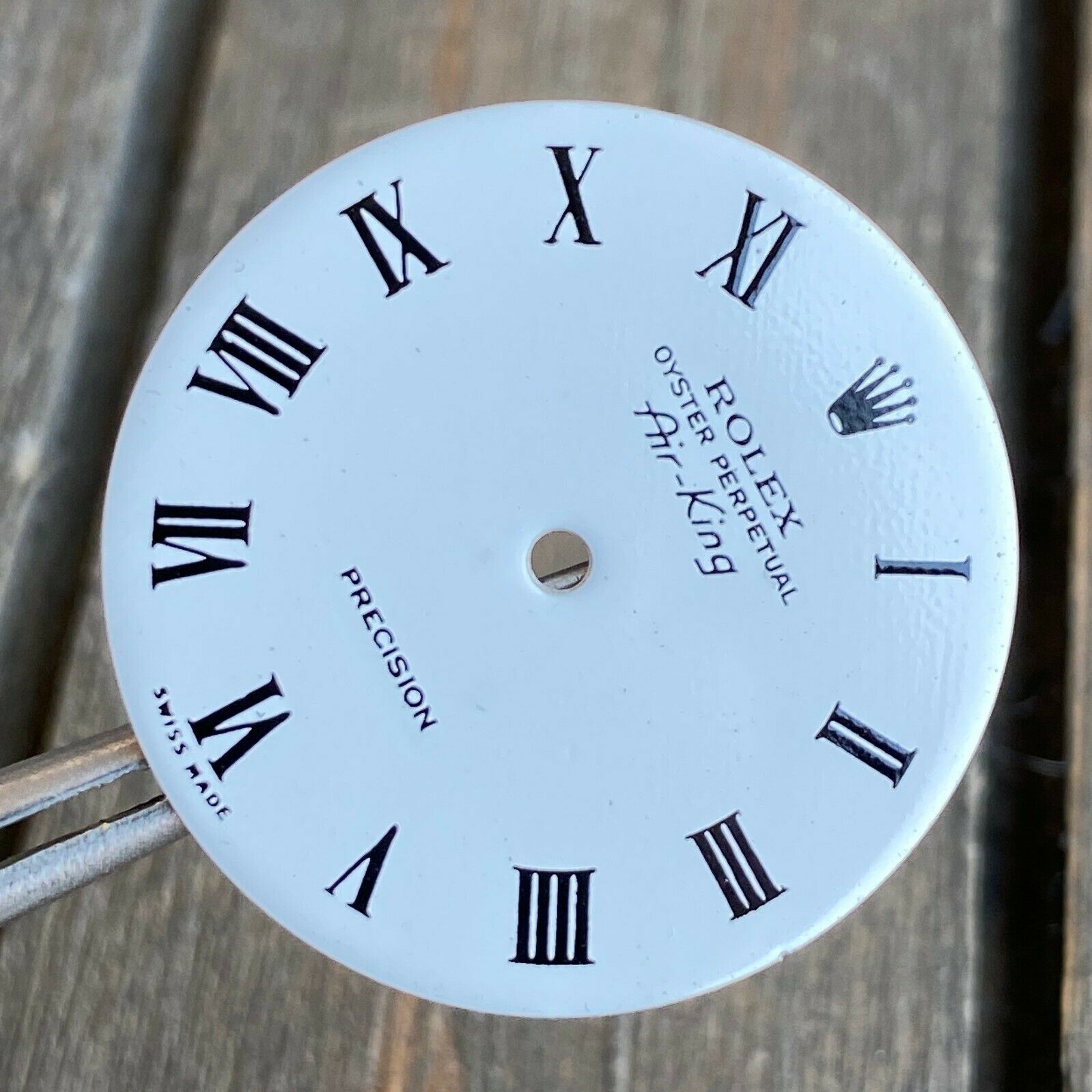 Original Rolex Air-King White Roman Numeral & Index Hour Marker Dial - luxuriantconcierge