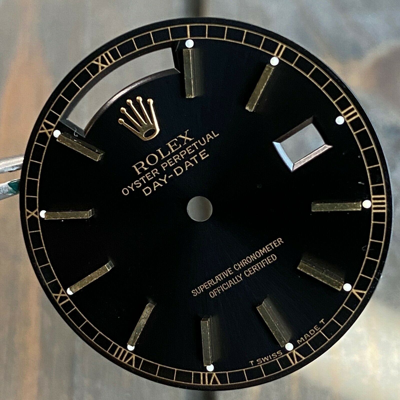 Rolex Day-Date Gold Watch Black Index Dial for Ref. 18038 182383 - luxuriantconcierge