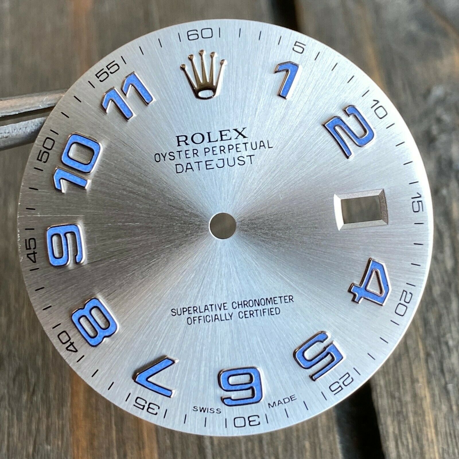 Rolex Datejust II Steel Silver Blue Arabic Luminous Dial 41mm 116300 116334 - luxuriantconcierge
