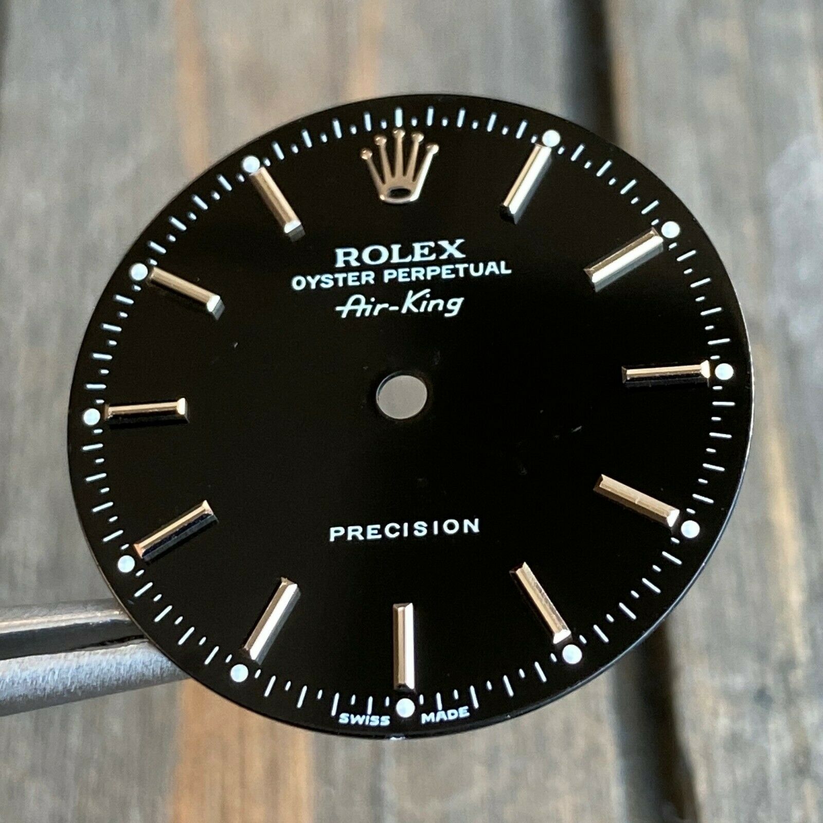 Rolex Air-King Stainless Steel Black Index Dial - 100% Original - luxuriantconcierge
