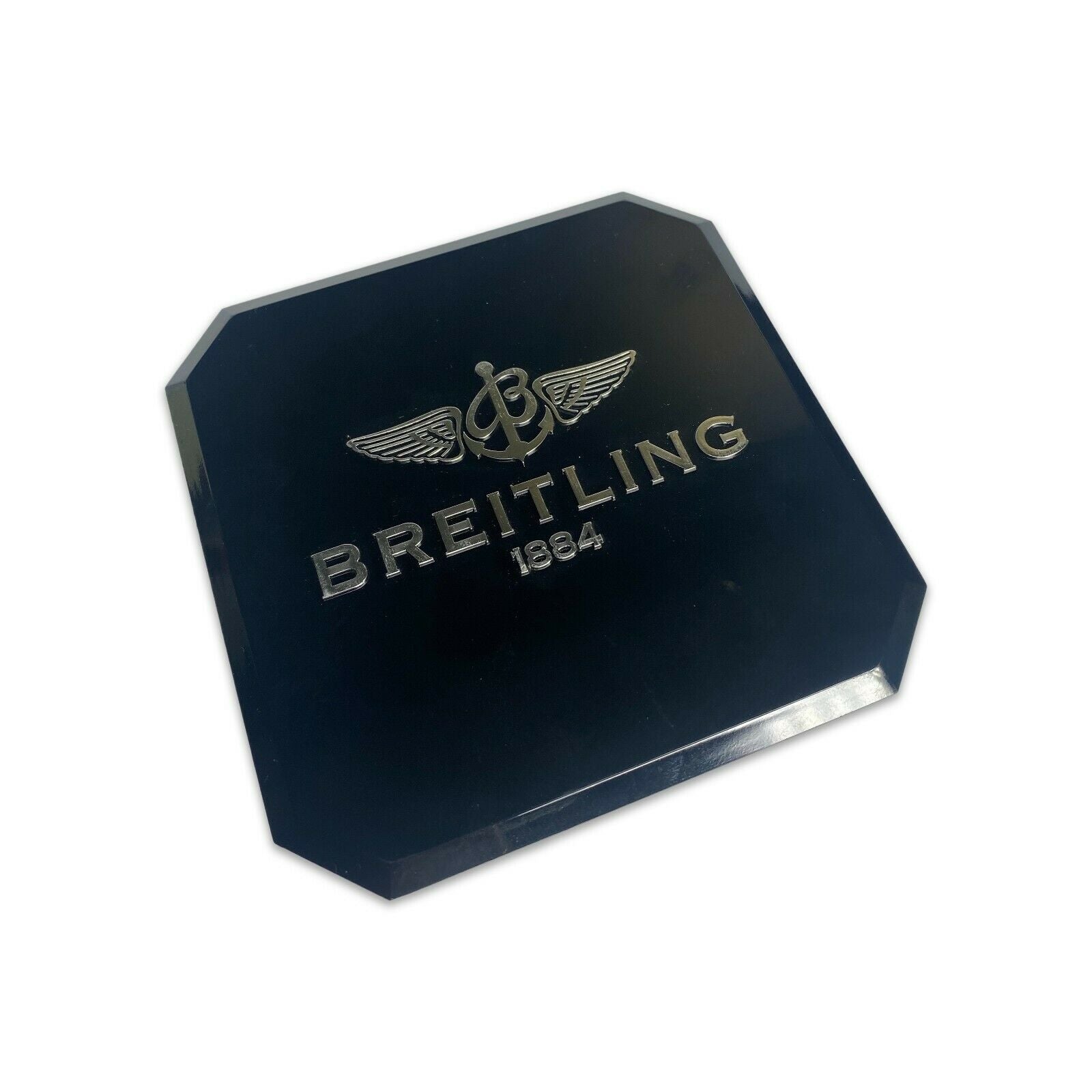 Breitling Chronomat Evolution black watch box with pillow and outer box - luxuriantconcierge