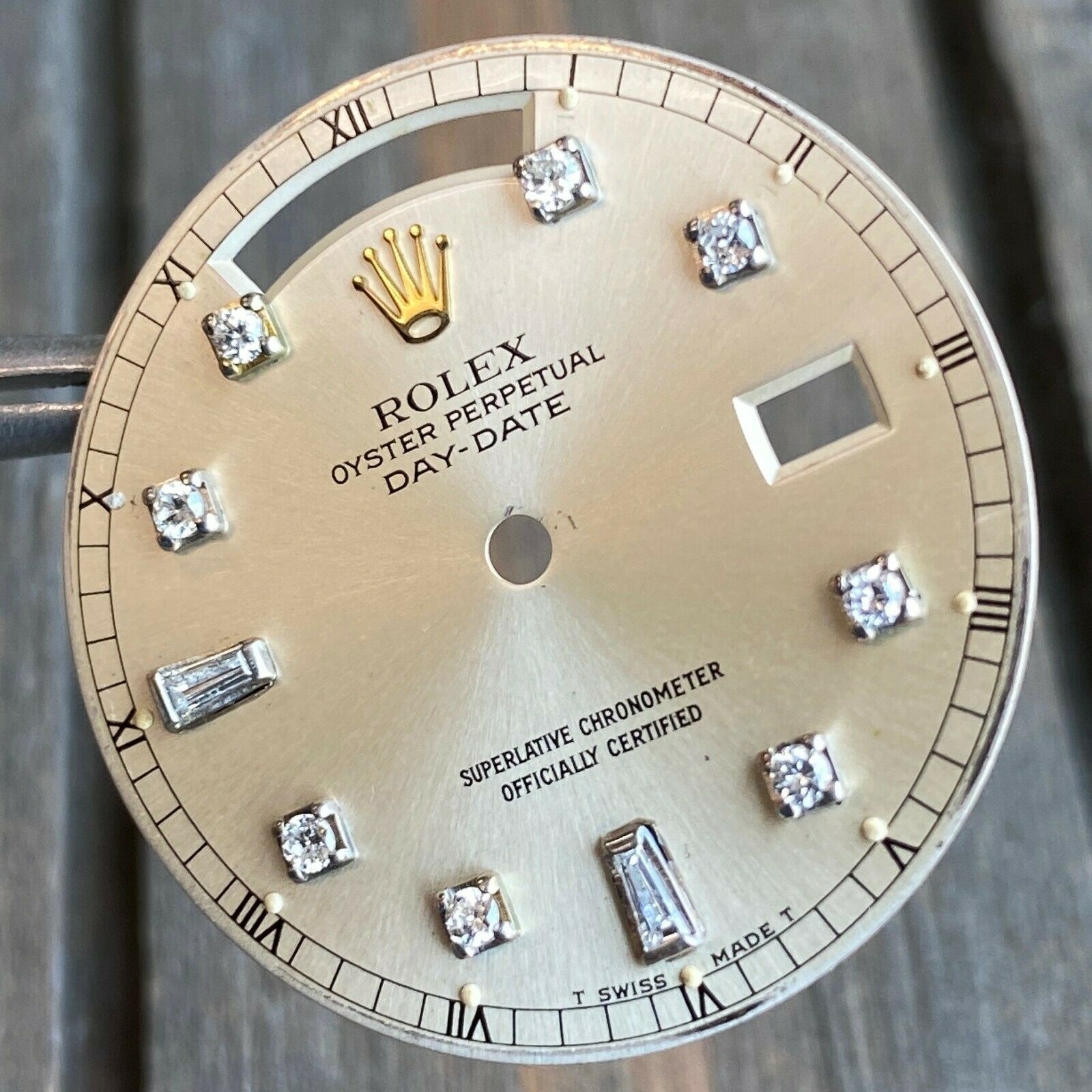 Original Rolex Day-Date 18K White Gold Silver Diamond Dial 36mm - luxuriantconcierge