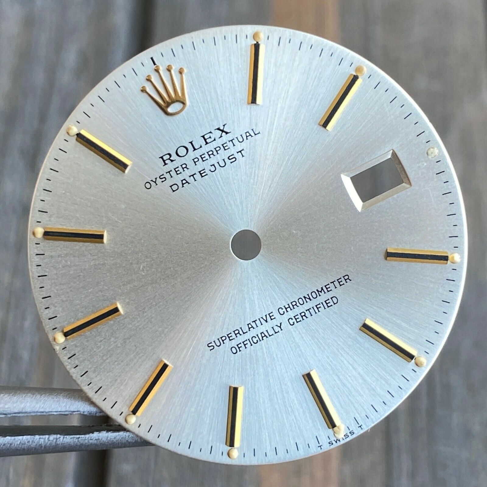 Original Rolex Datejust Two-Tone Silver Index Dial 36mm 16013 16233 16203 - luxuriantconcierge