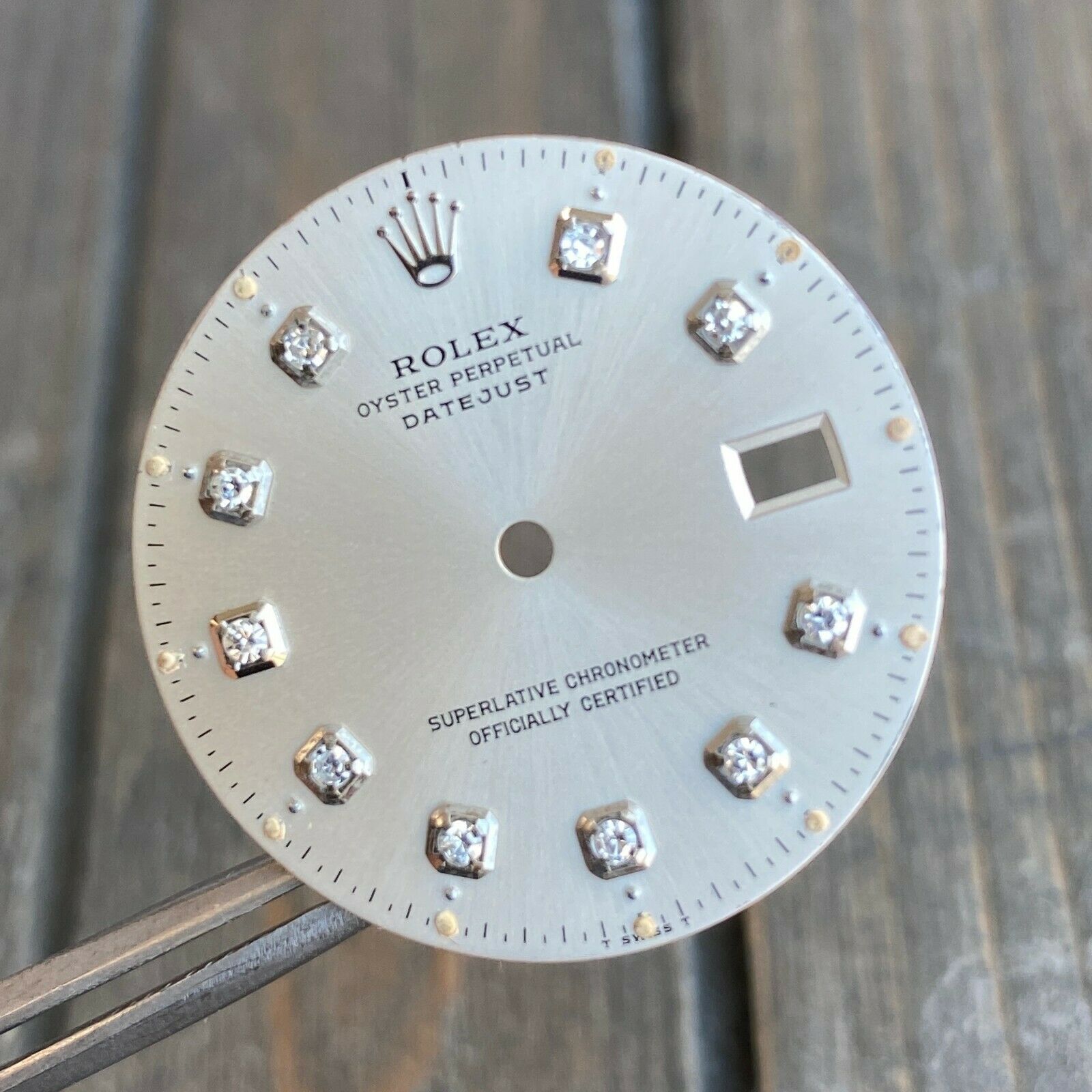 Rolex Datejust Steel Silver Diamond Dial 36mm - 100% Original - luxuriantconcierge