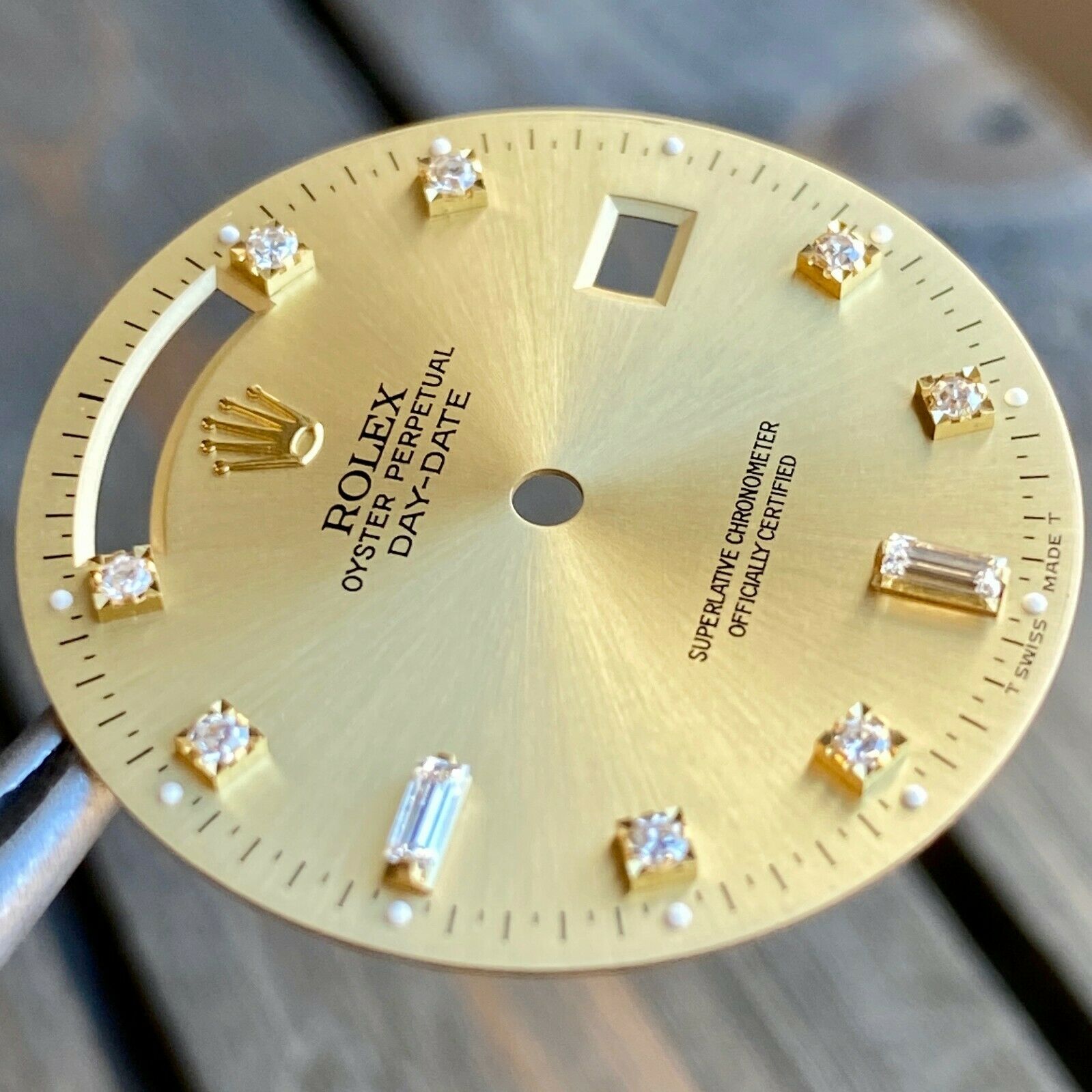 Original Rolex RARE Day-Date 18K Yellow Champagne Diamond Dial 36mm 18038 18238 - luxuriantconcierge