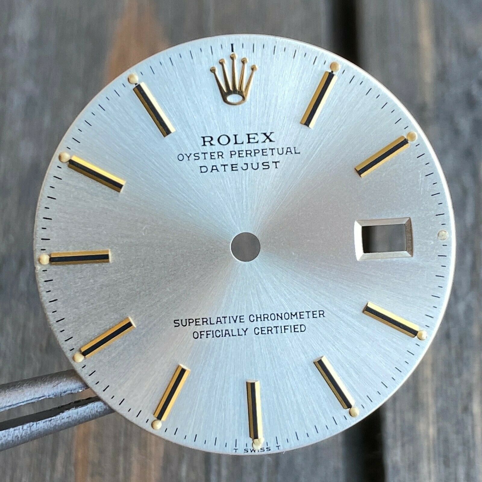 Original Rolex Datejust Two-Tone Silver Index Dial 36mm 16013 16233 16203 - luxuriantconcierge