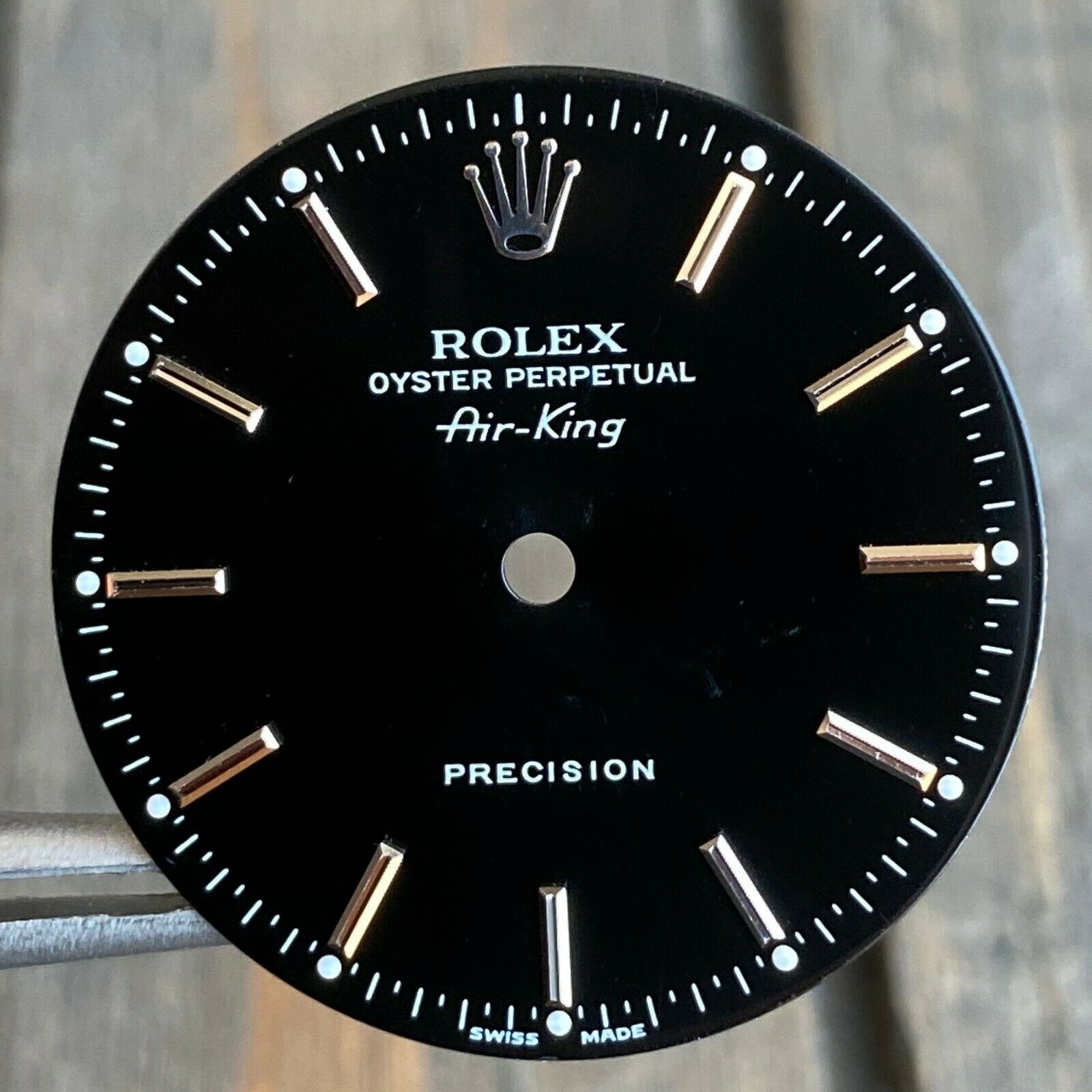 Rolex Air-King Stainless Steel Black Index Dial - 100% Original - luxuriantconcierge