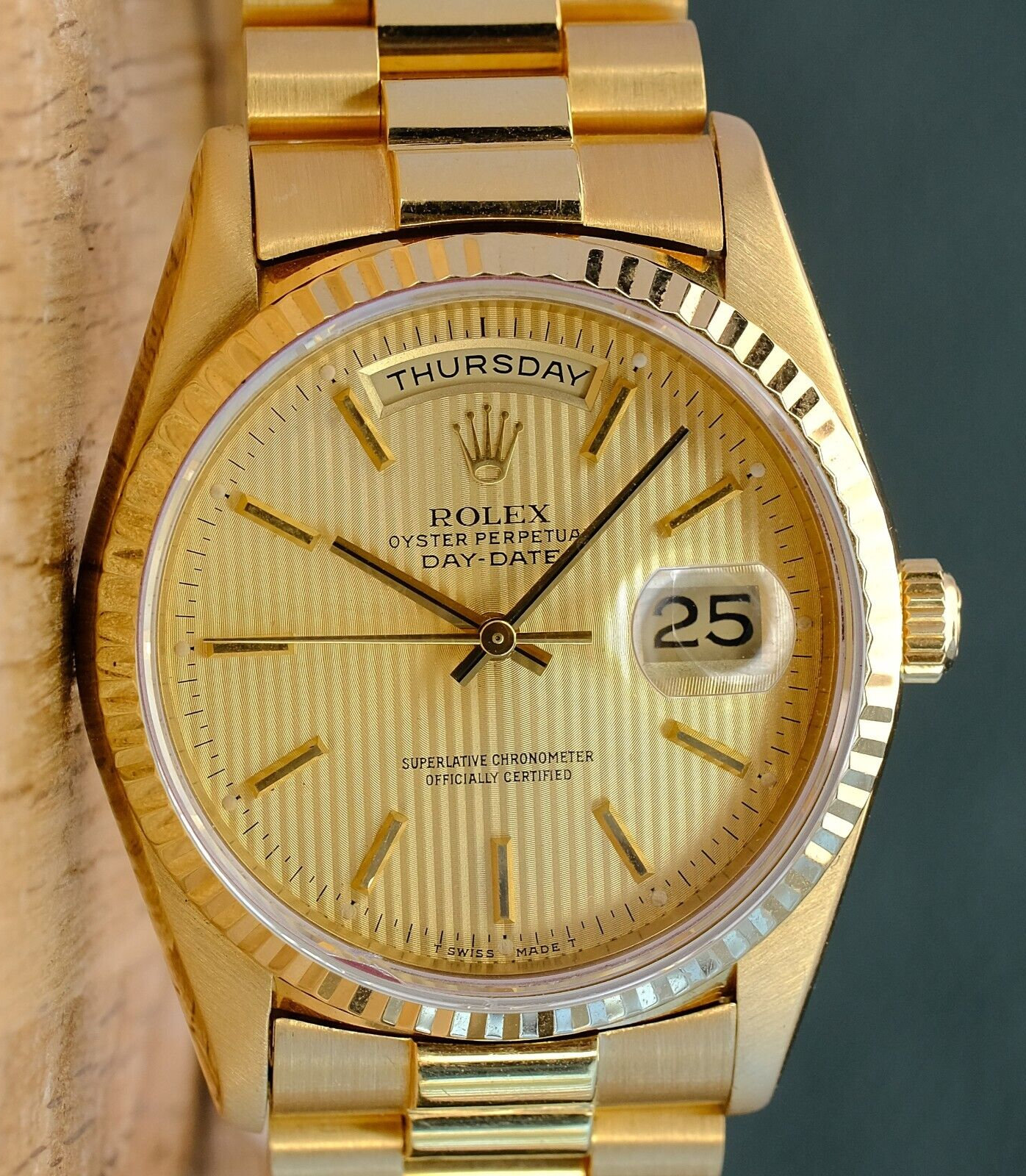 Rolex day shop date tapestry dial