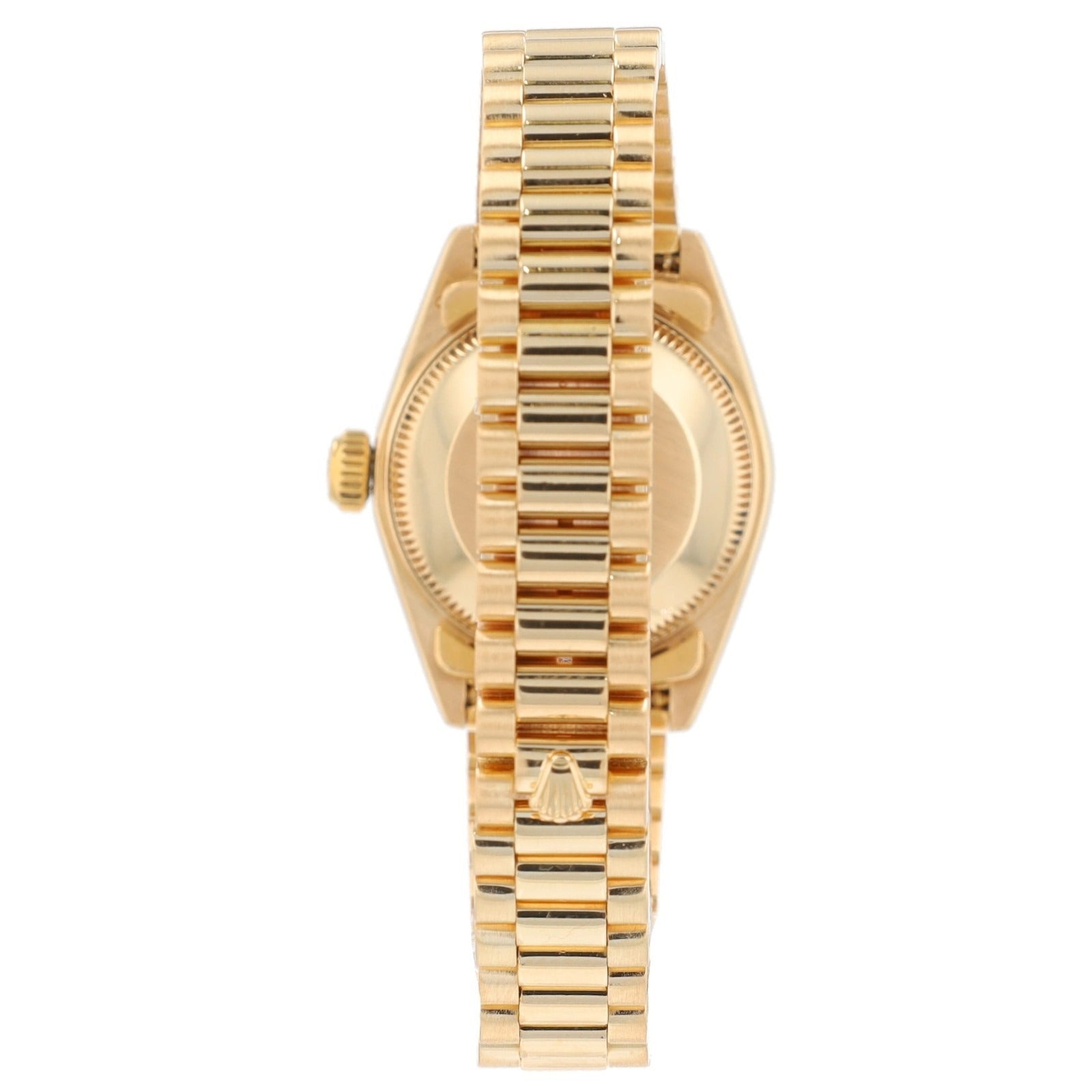 Rolex Ladies Datejust 69178 18KY Gold Champagne Diamond Dial President Watch - Luxuriant Concierge