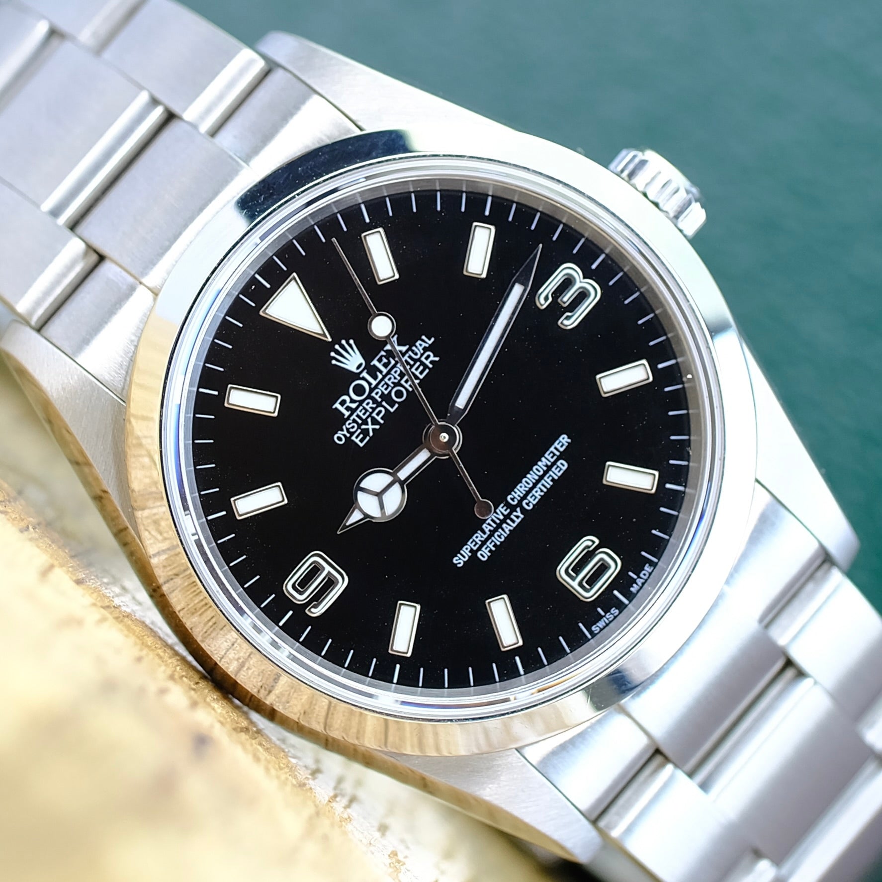 Rolex Explorer Black Dial Oyster Band Watch 114270 - Luxuriant Concierge