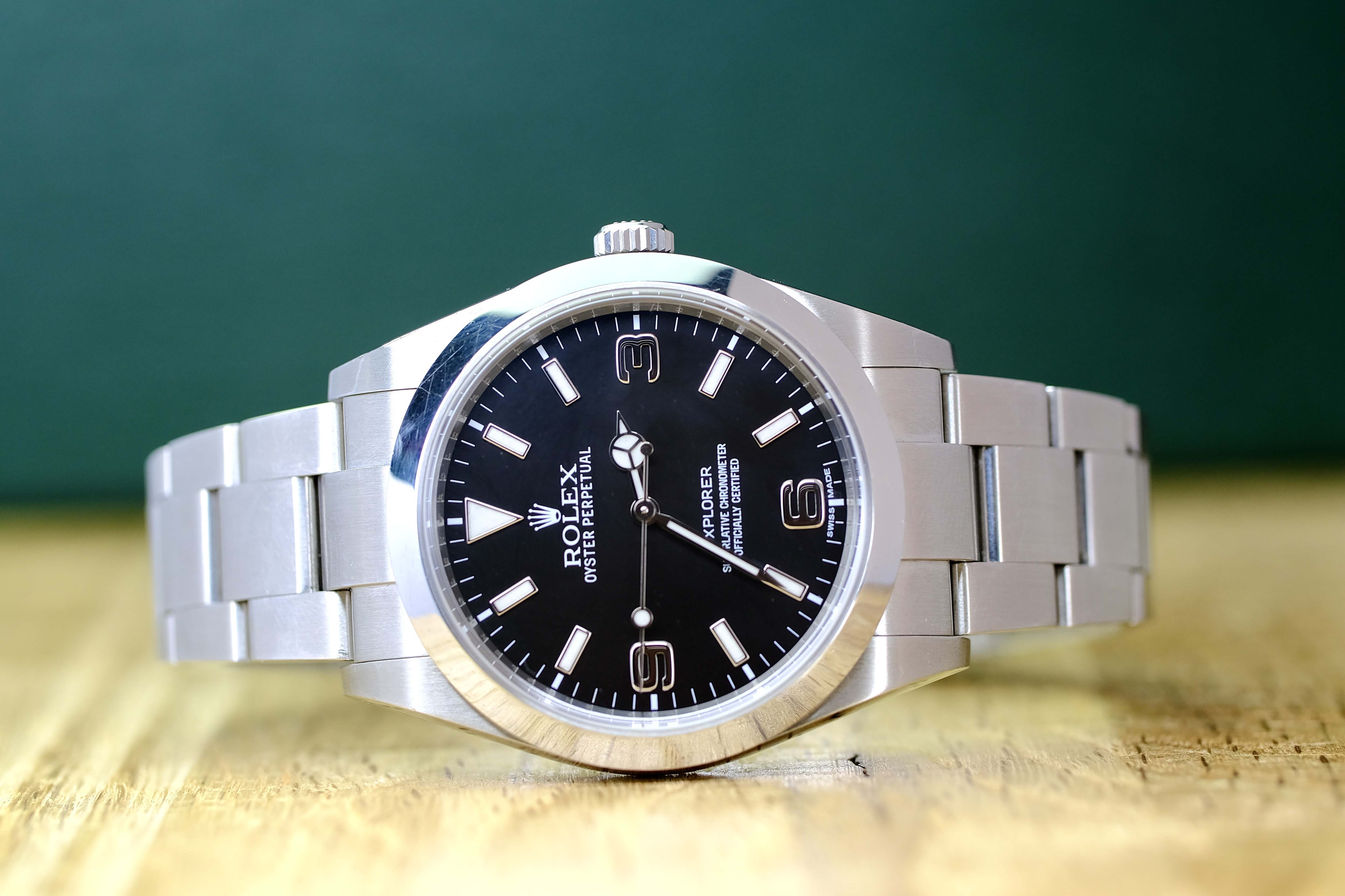 Rolex Explorer Black Dial Oyster Band 214270 w/ Box & Paper - Luxuriant Concierge