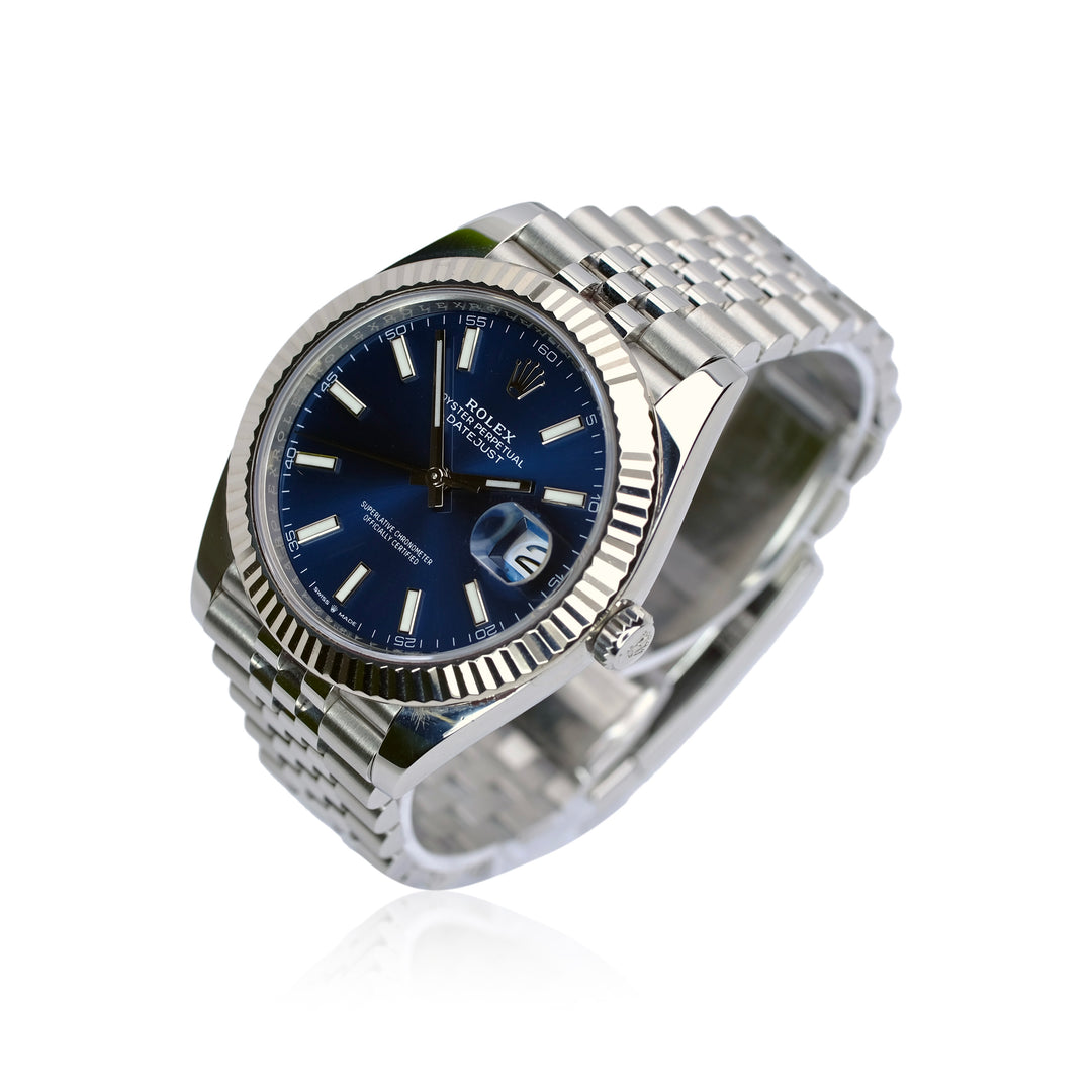 Rolex Datejust II Blue Index Dial Steel Jubilee Watch YR-2024 126334 Box&Cert - Luxuriant Concierge