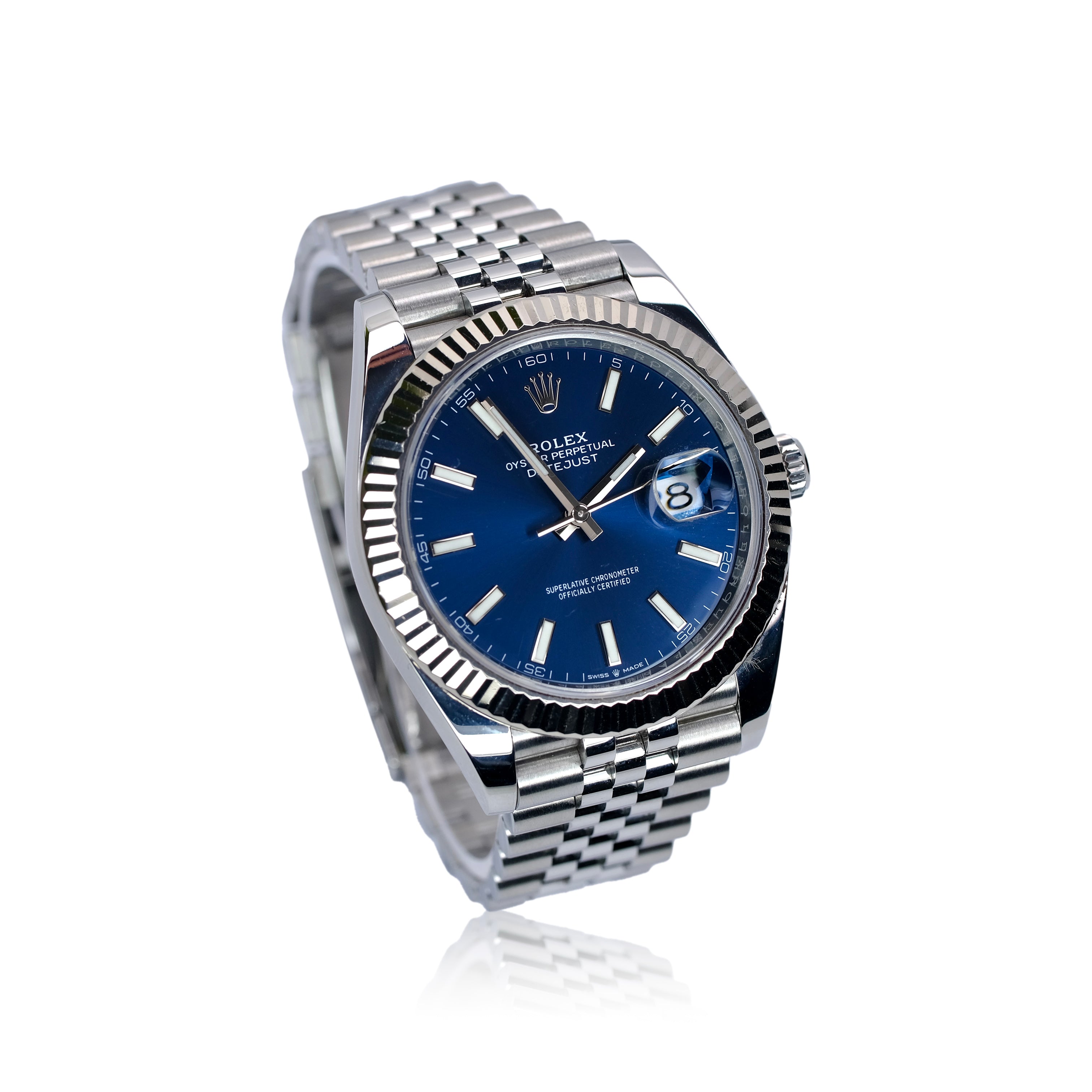 Rolex Datejust II Blue Index Dial Steel Jubilee Watch YR-2024 126334 Box&Cert - Luxuriant Concierge