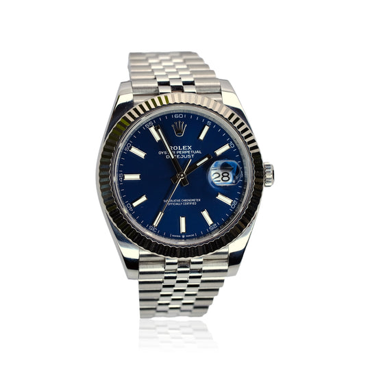 Rolex Datejust II Blue Index Dial Steel Jubilee Watch YR-2024 126334 Box&Cert - Luxuriant Concierge