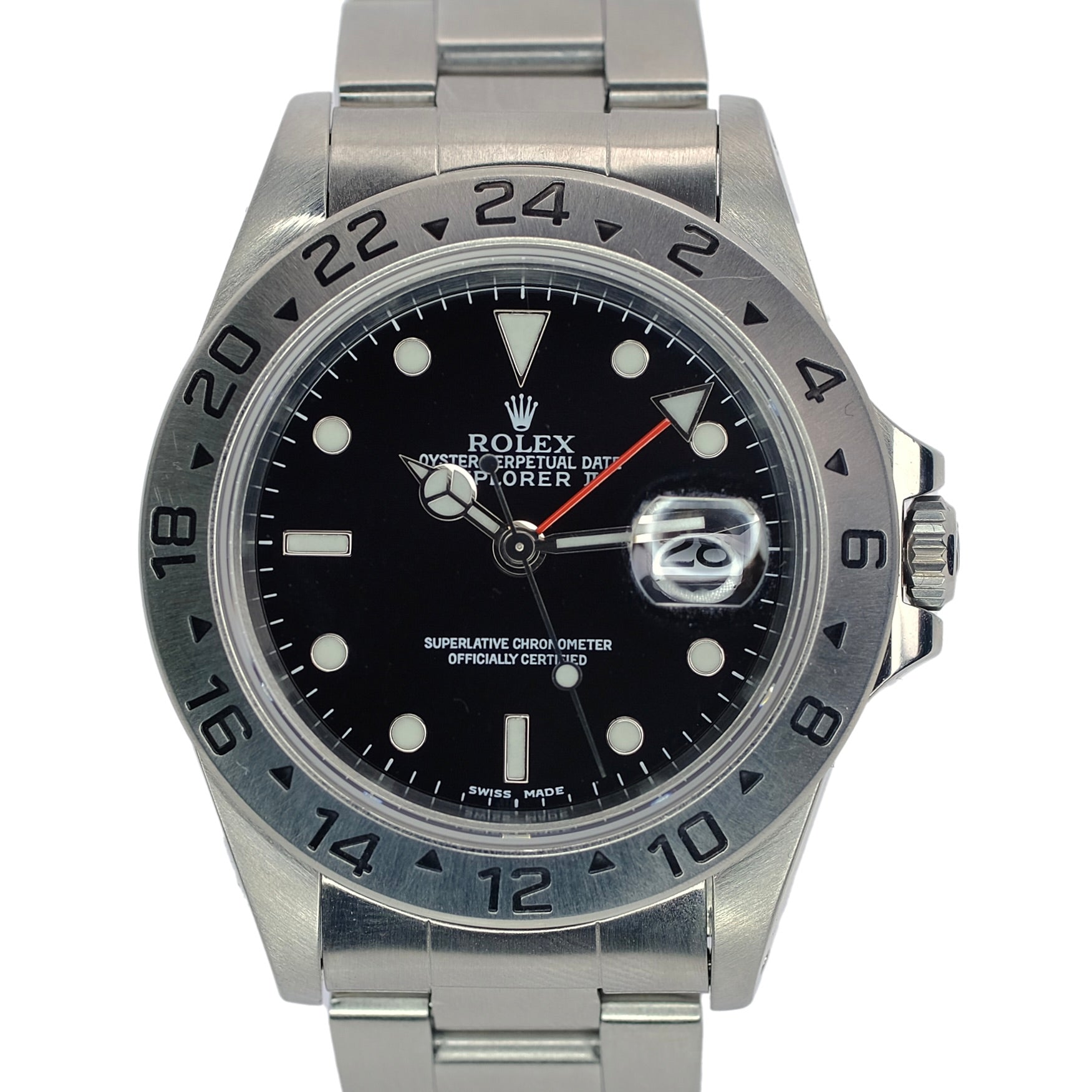 Rolex Explorer II Black Dial Oyster Band Watch 16570 YR-2003 BOX & PAPER - Luxuriant Concierge