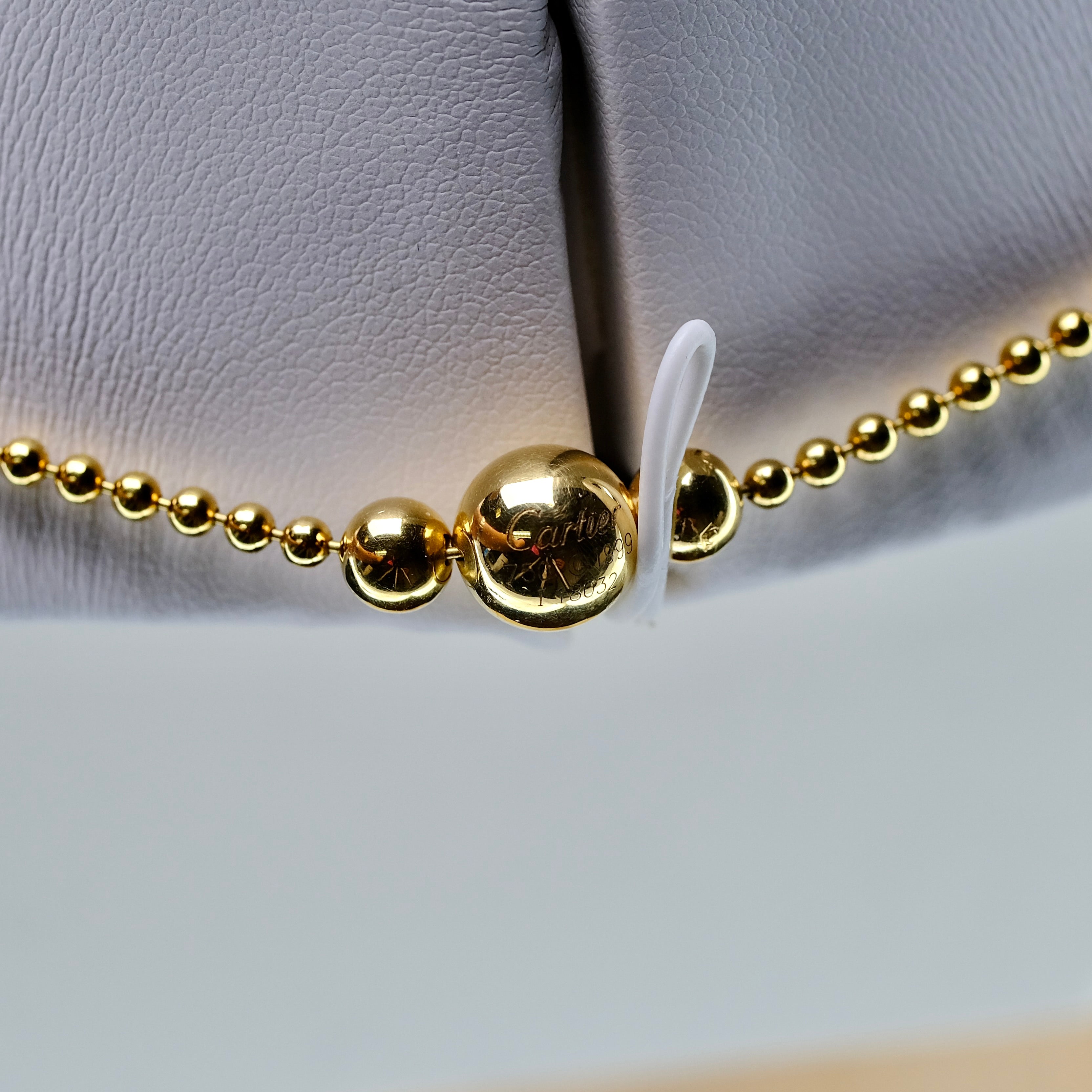 CARTIER 18K YELLOW GOLD DIAMOND BEAD NECKLACE - Luxuriant Concierge