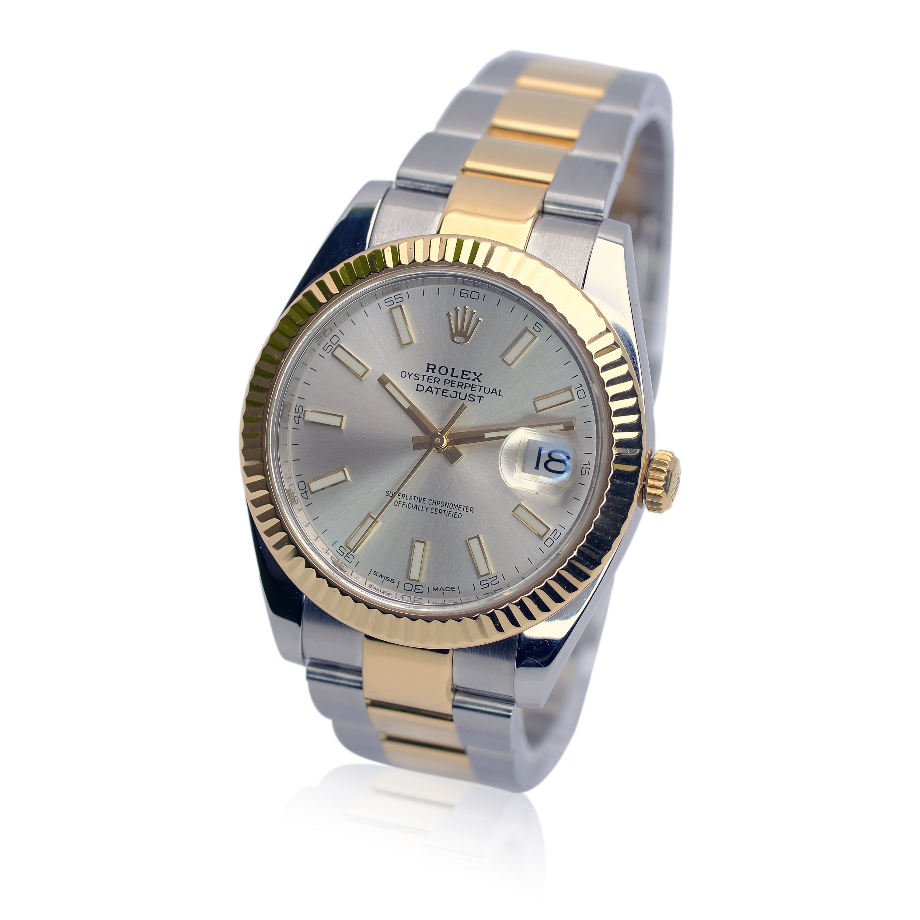 Rolex Datejust II Silver Index Dial Oyster 126333 W/ Cert - Luxuriant Concierge