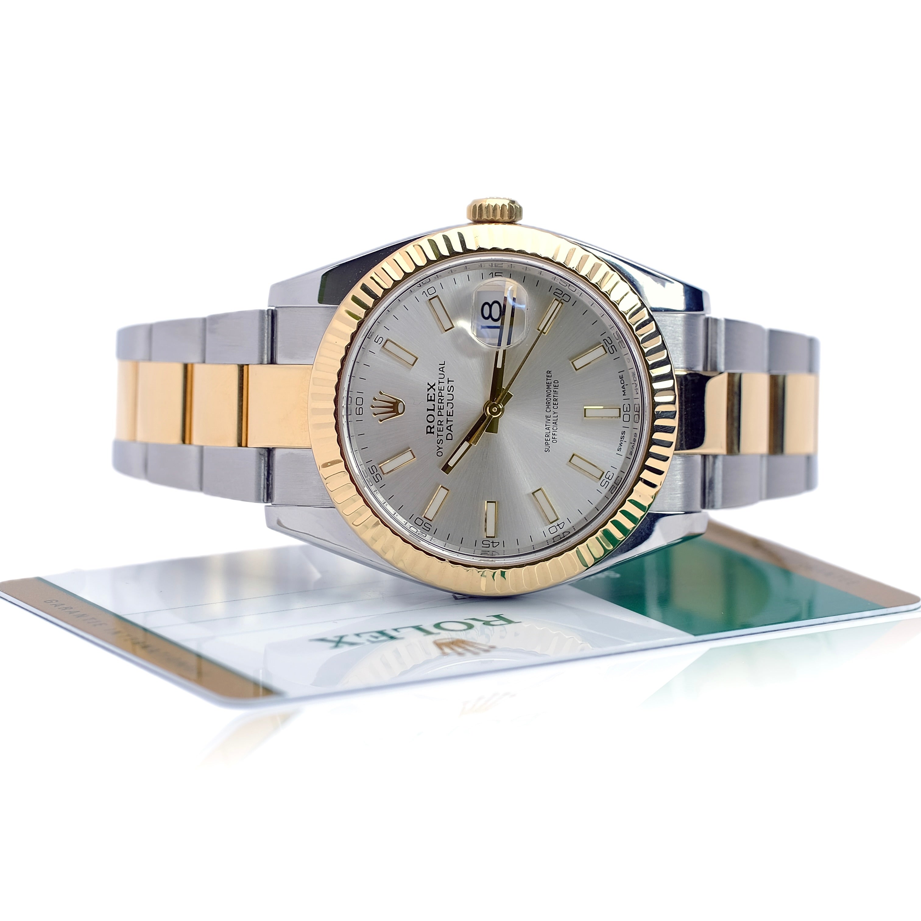 Rolex Datejust II Silver Index Dial Oyster 126333 W/ Cert - Luxuriant Concierge