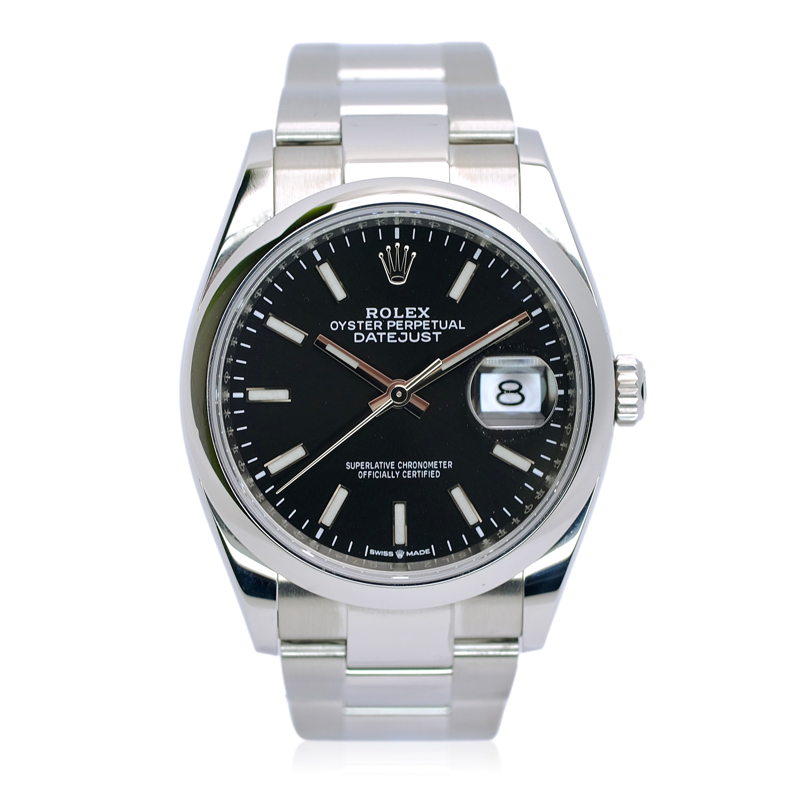 Rolex Datejust Black Index Luminous Dial Oyster 126200 - Luxuriant Concierge