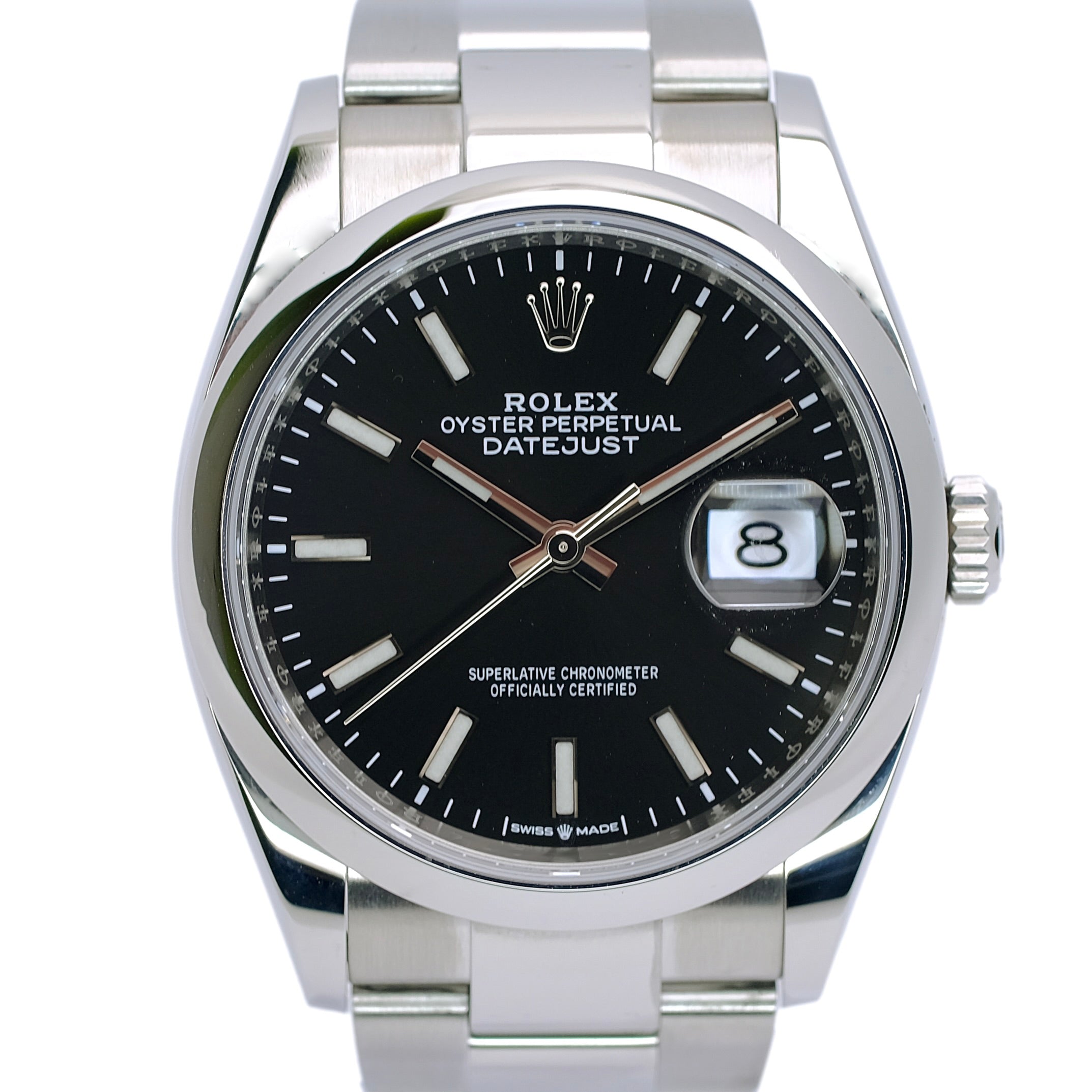 Rolex Datejust Black Index Luminous Dial Oyster 126200 - Luxuriant Concierge