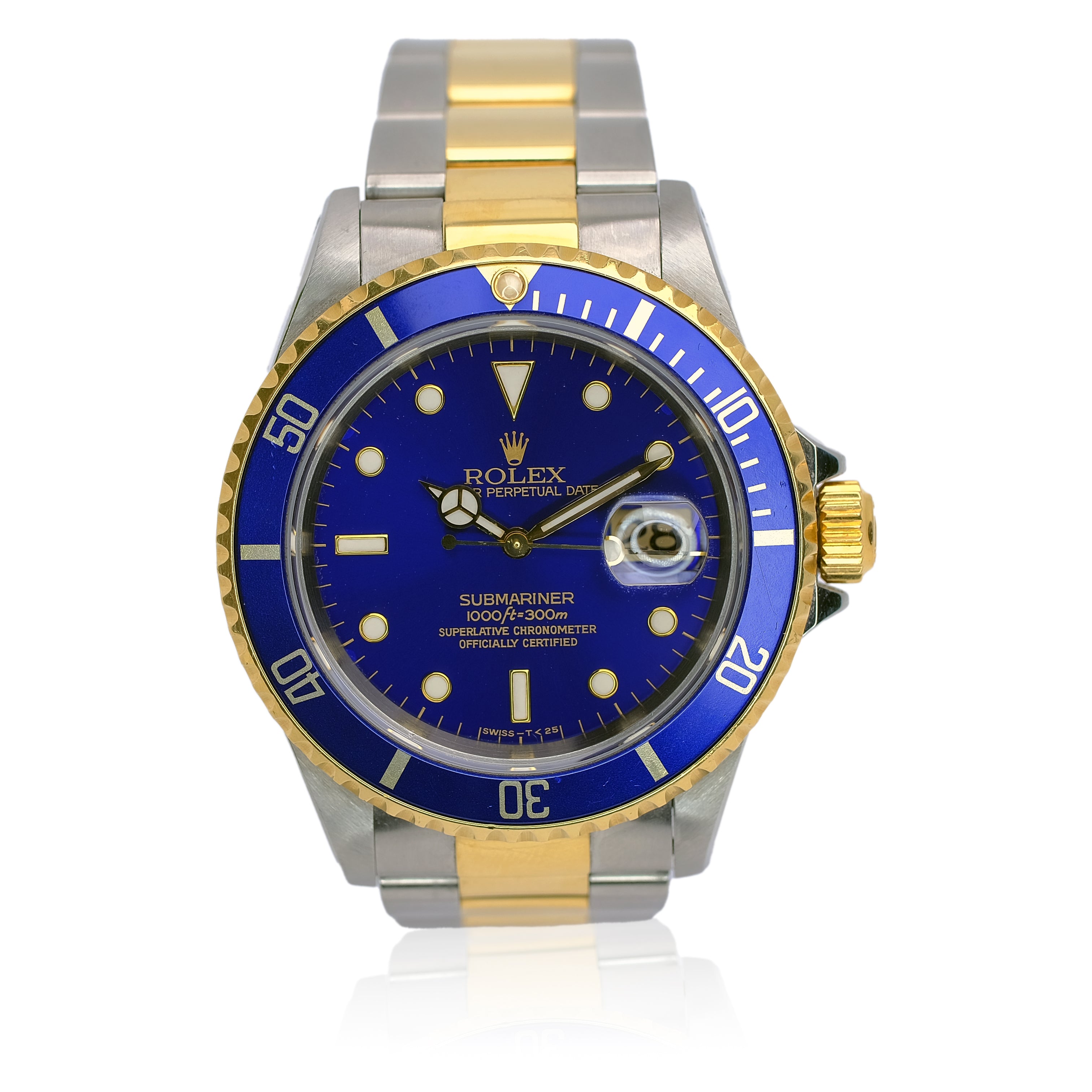 Rolex Submariner Blue Dial Oyster Band YR-1997 16613 - UNPOLISHED - Luxuriant Concierge