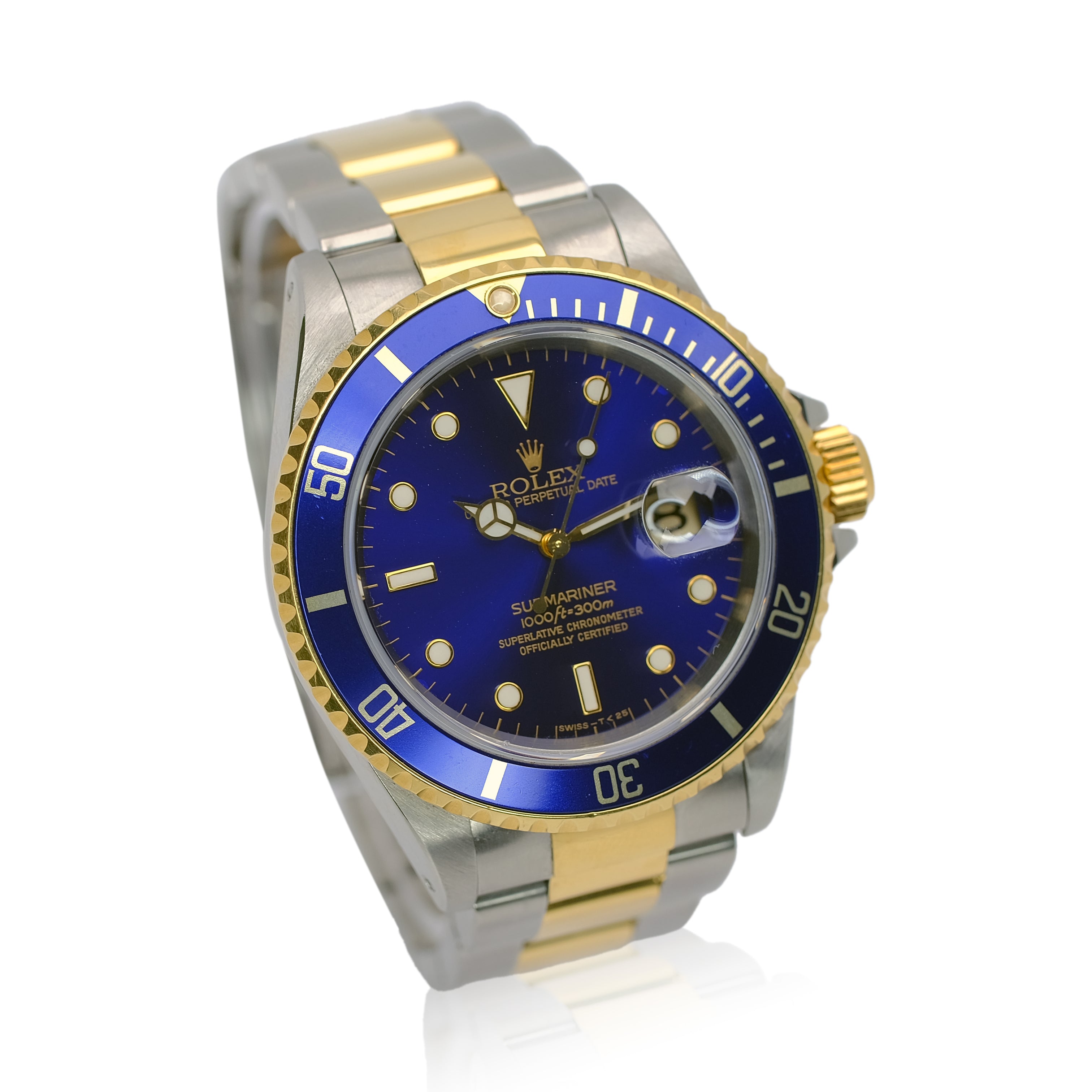 Rolex Submariner Blue Dial Oyster Band YR-1997 16613 - UNPOLISHED - Luxuriant Concierge