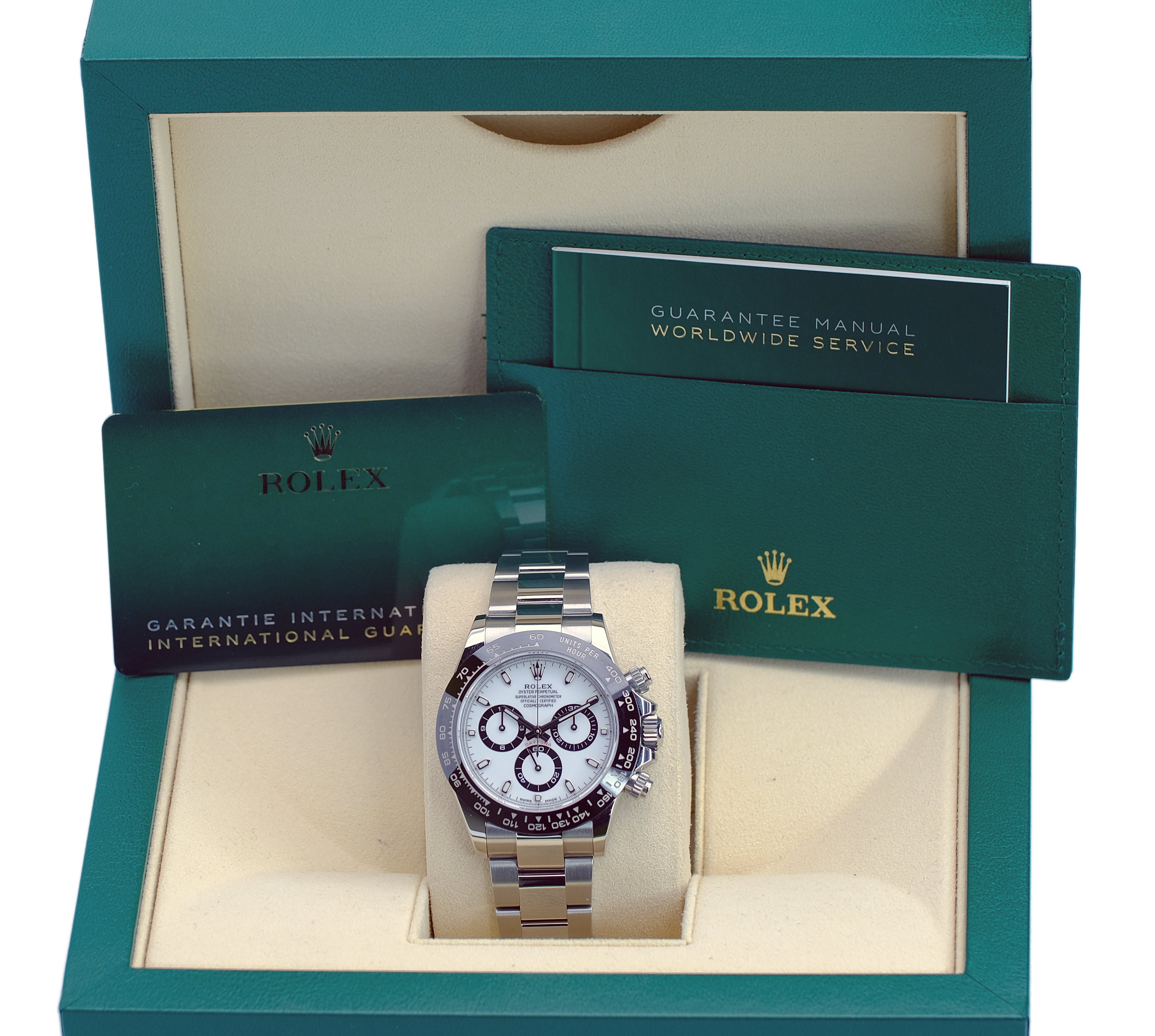 Rolex Daytona White Index Dial Stainless Steel Oyster Watch 116500LN - Luxuriant Concierge