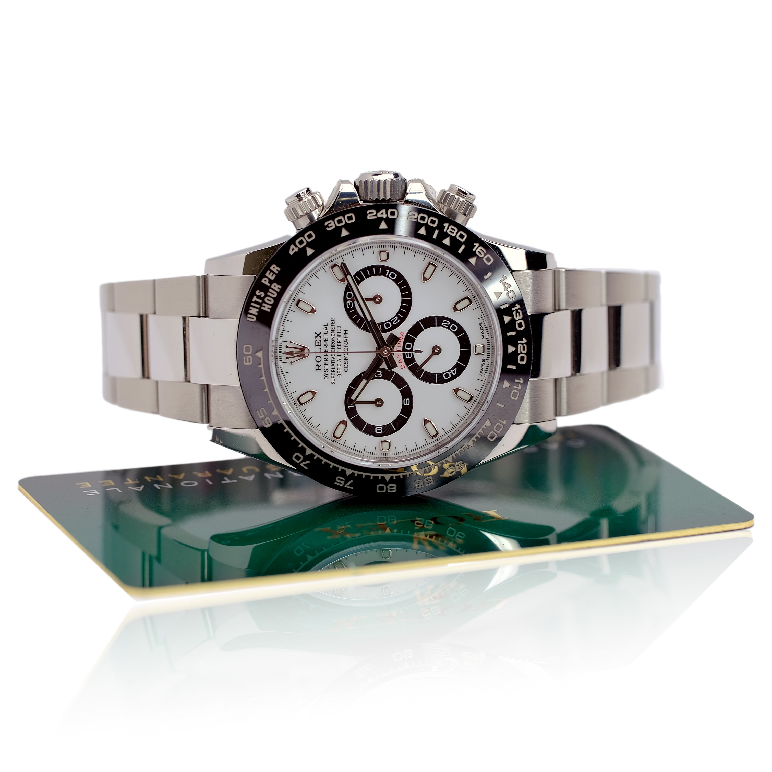 Rolex Daytona White Index Dial Stainless Steel Oyster Watch 116500LN - Luxuriant Concierge