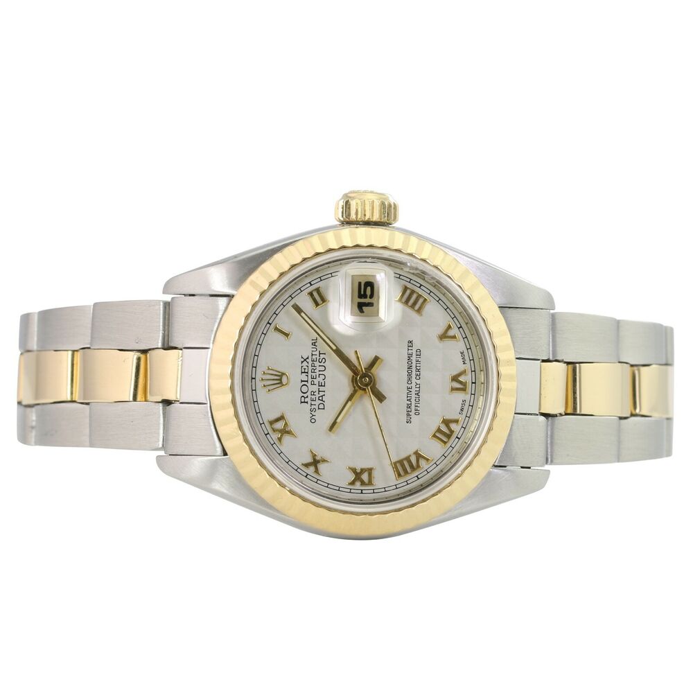 Rolex Datejust Roman Pyramid Osyter Band 69173 Box & Paper - luxuriantconcierge