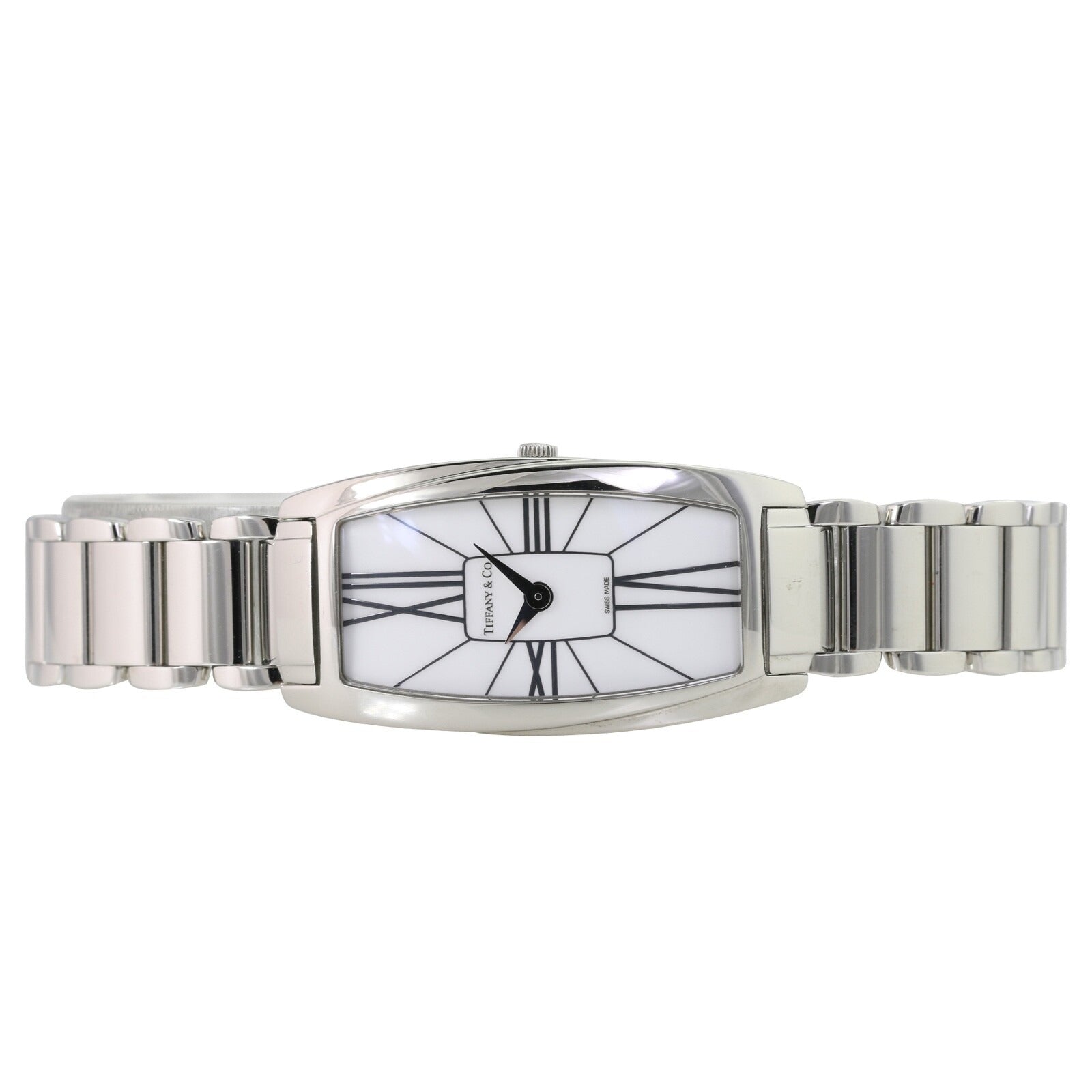 Tiffany & Co. Ladies Gemea Watch White Roman numeral Dial Stainless Steel - Luxuriant Concierge